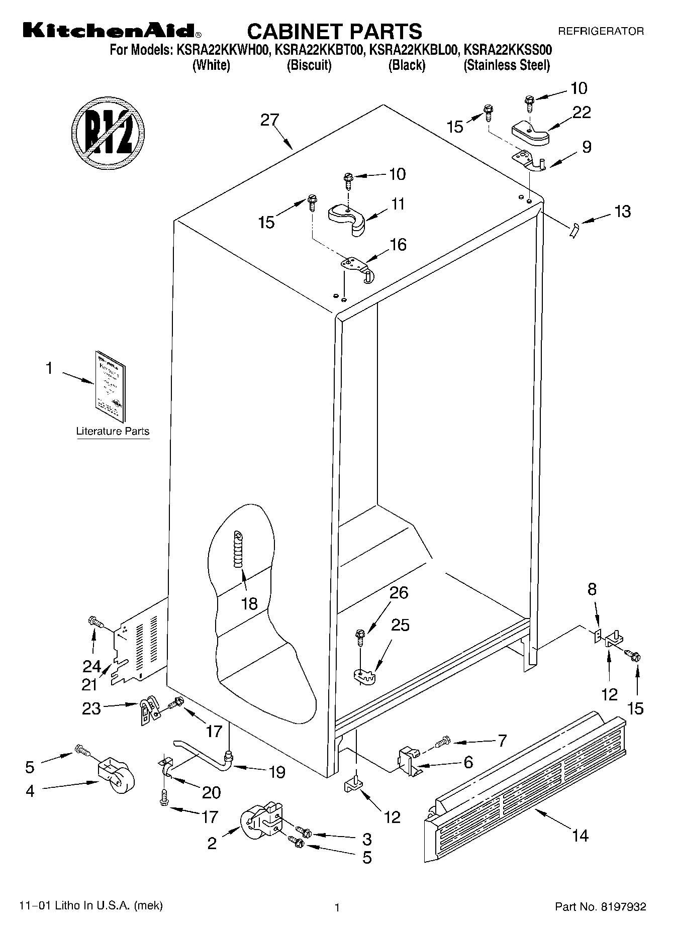 01 - CABINET, LITERATURE