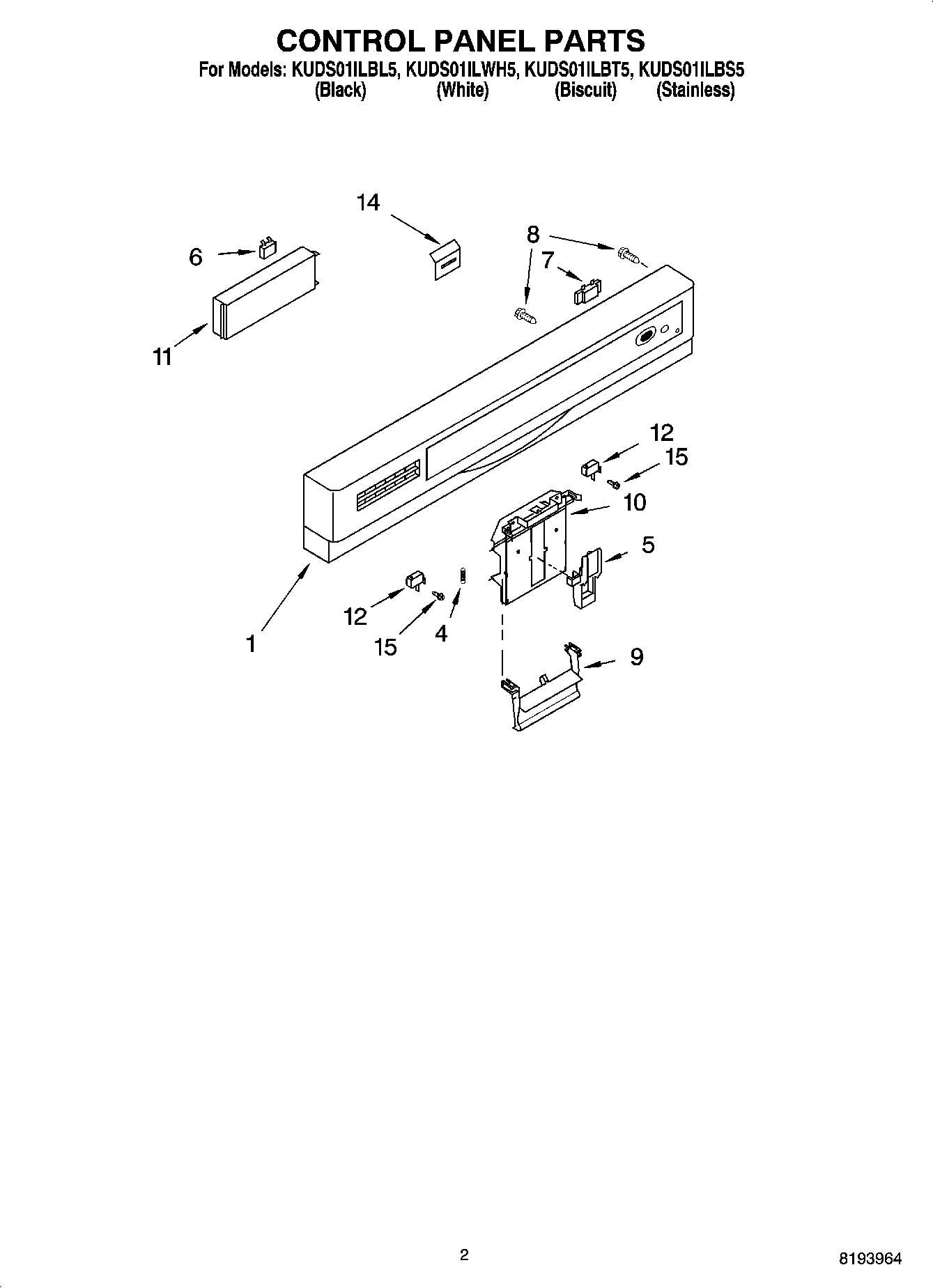 02 - CONTROL PANEL PARTS