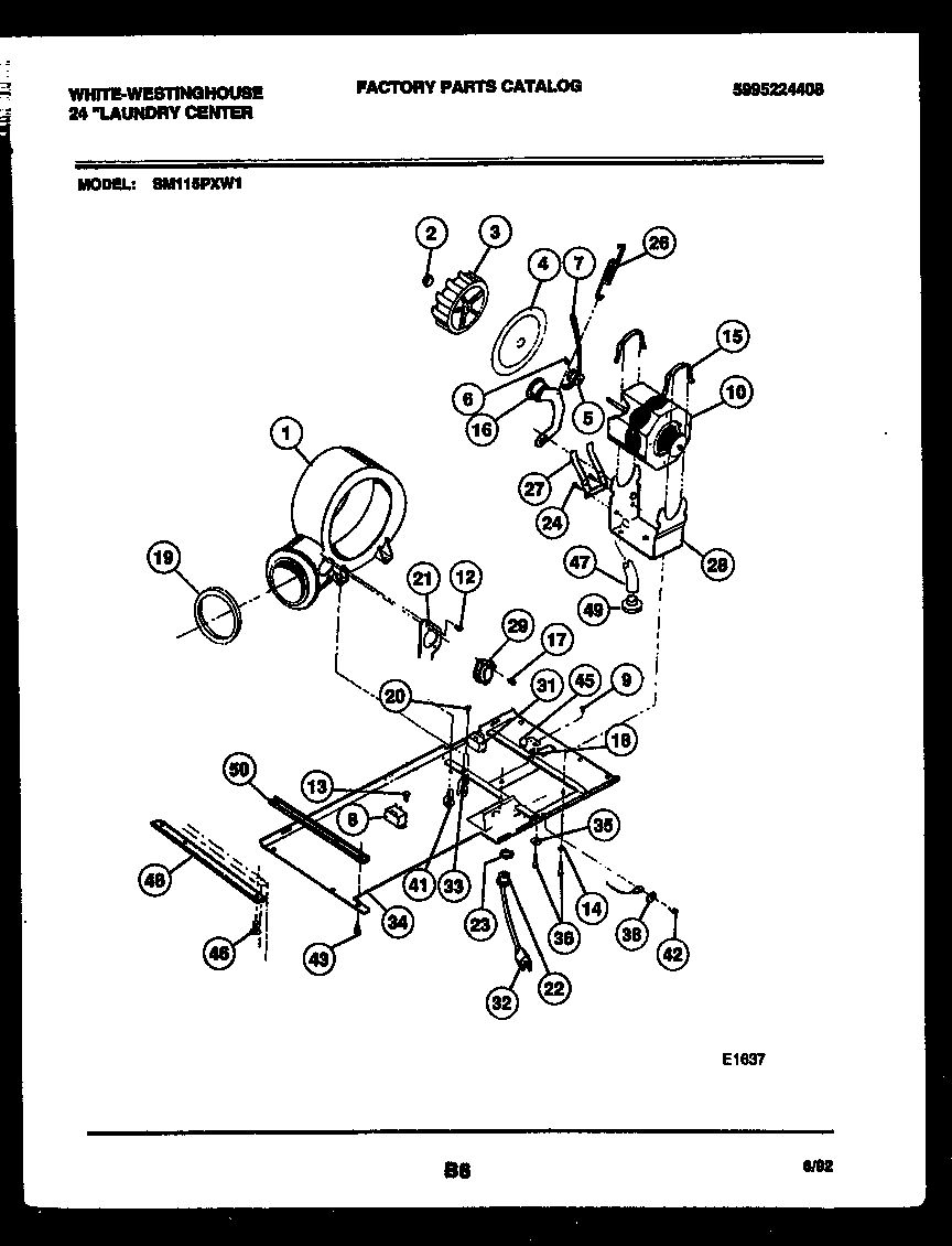 04 - DRYER MOTOR, BLOWER AND BELT