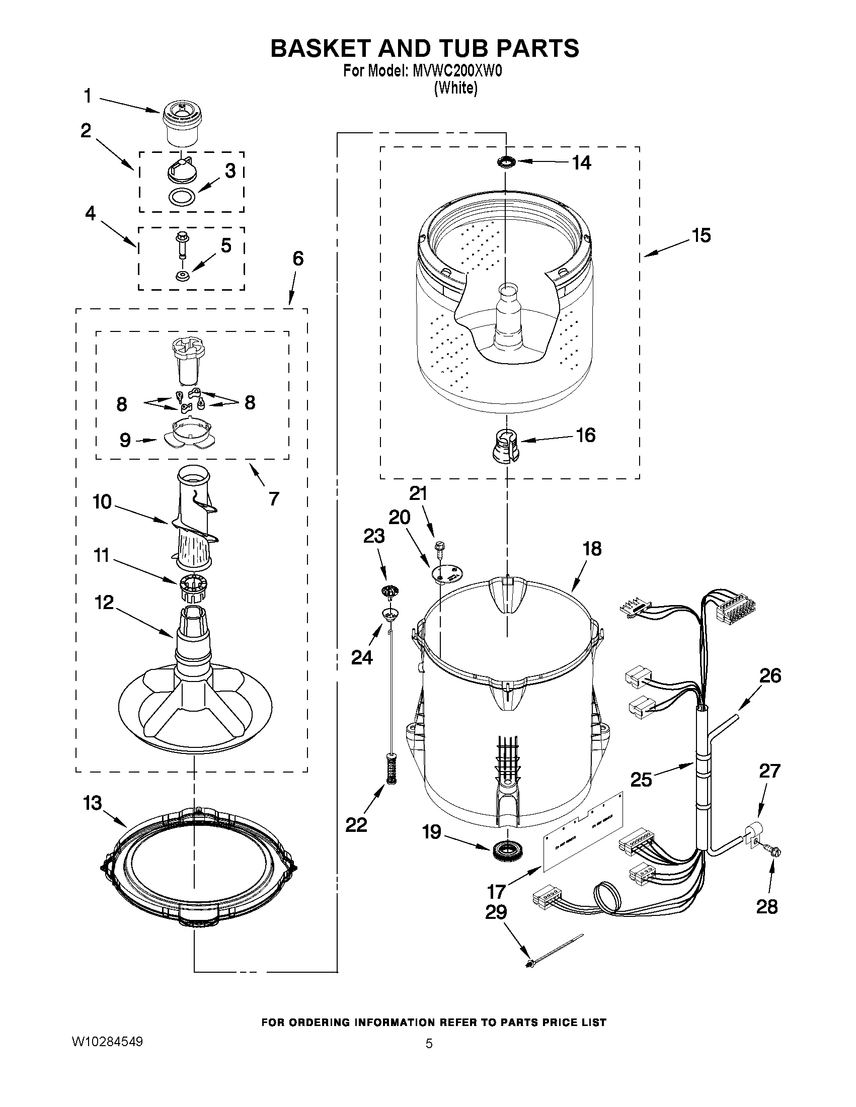 03 - BASKET AND TUB PARTS
