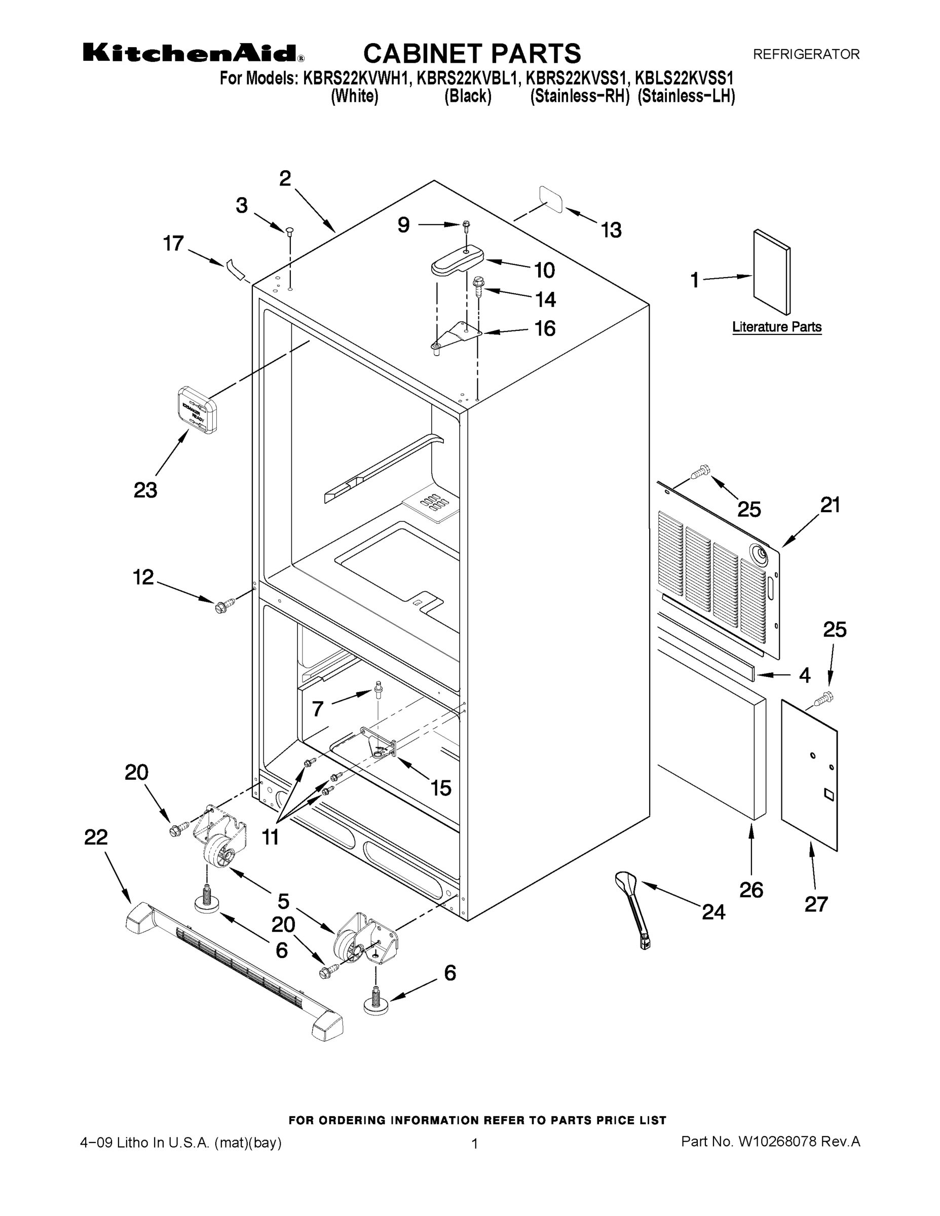 01 - CABINET PARTS