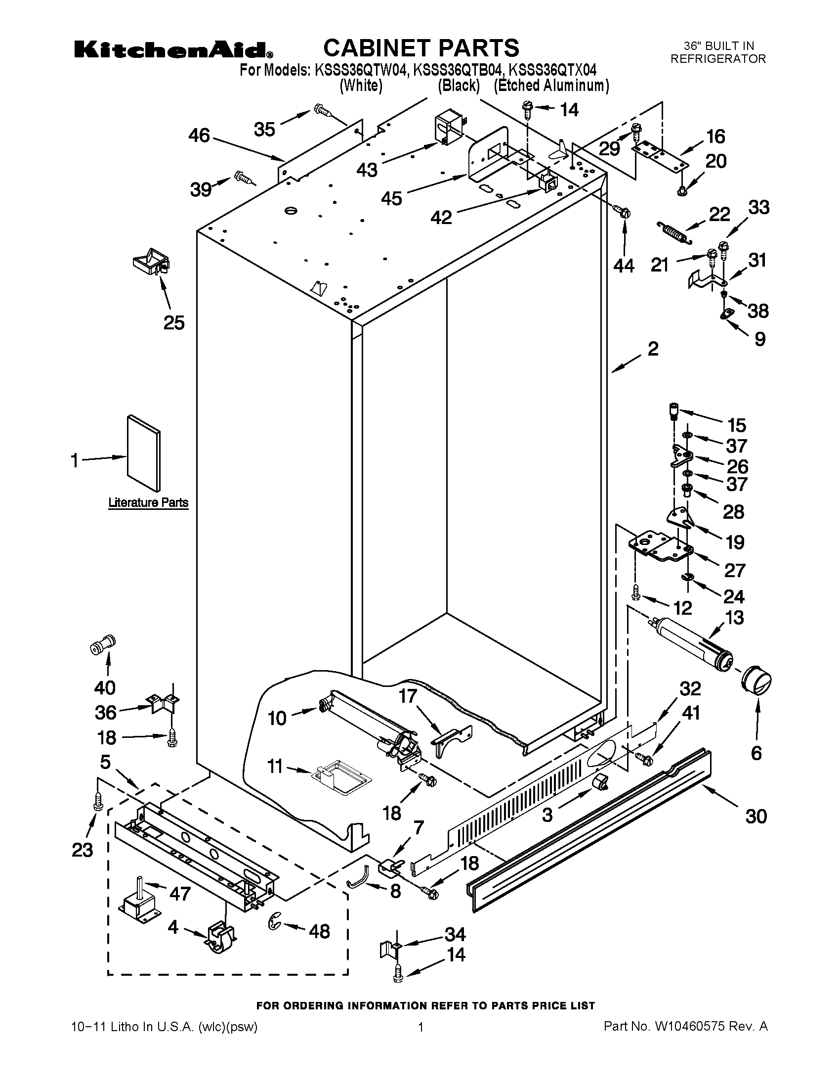01 - CABINET PARTS