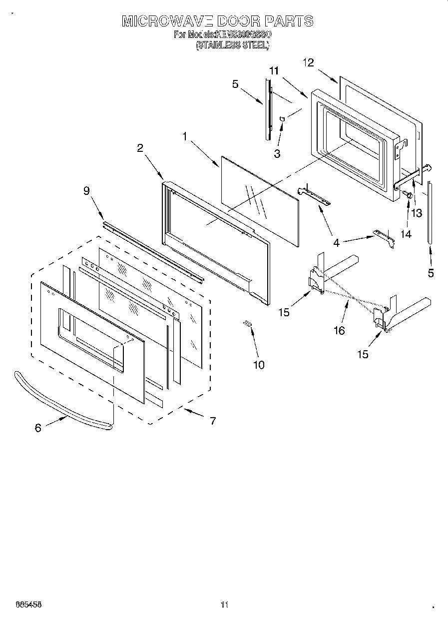09 - MICROWAVE DOOR, OPTIONAL