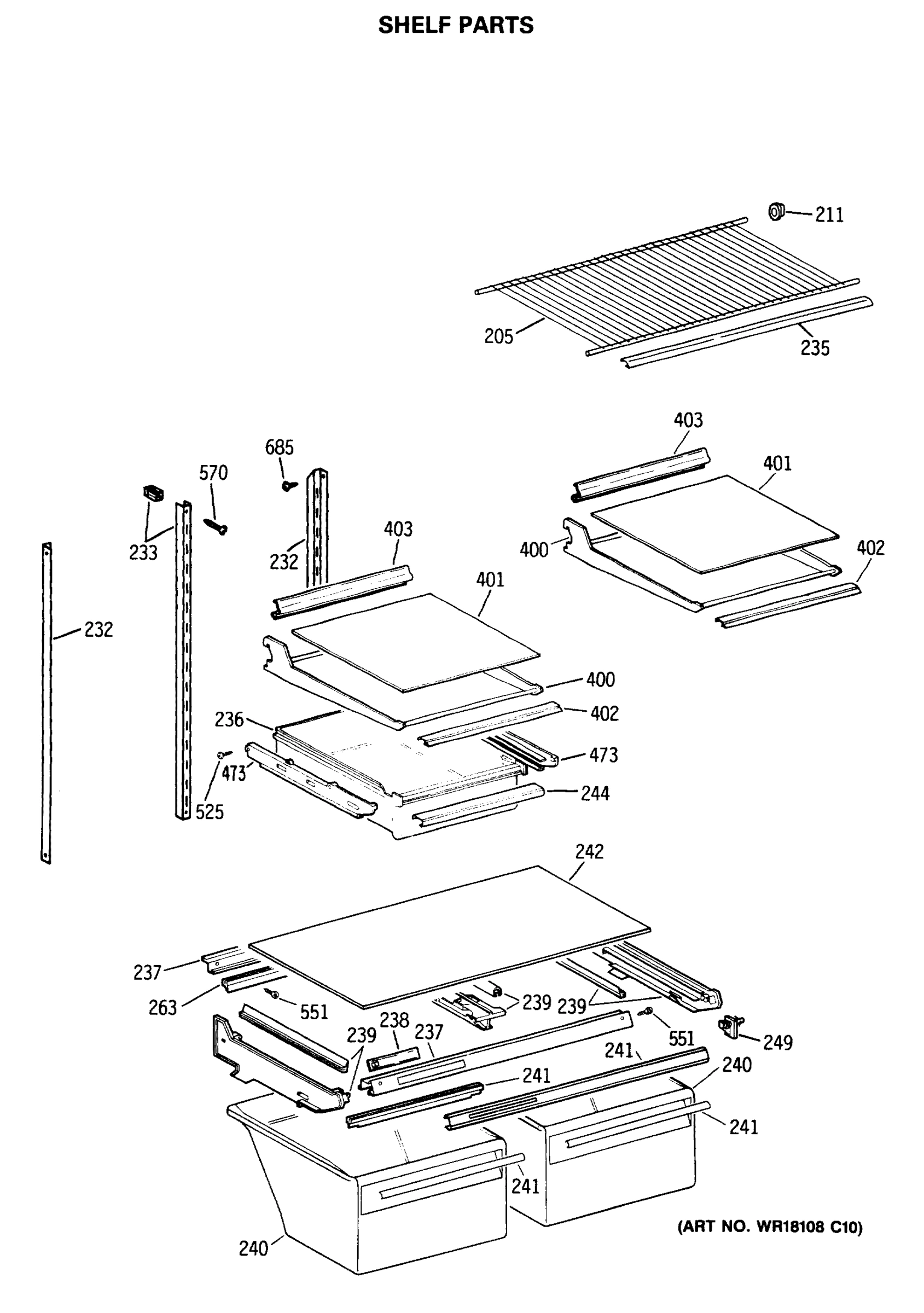 SHELF PARTS