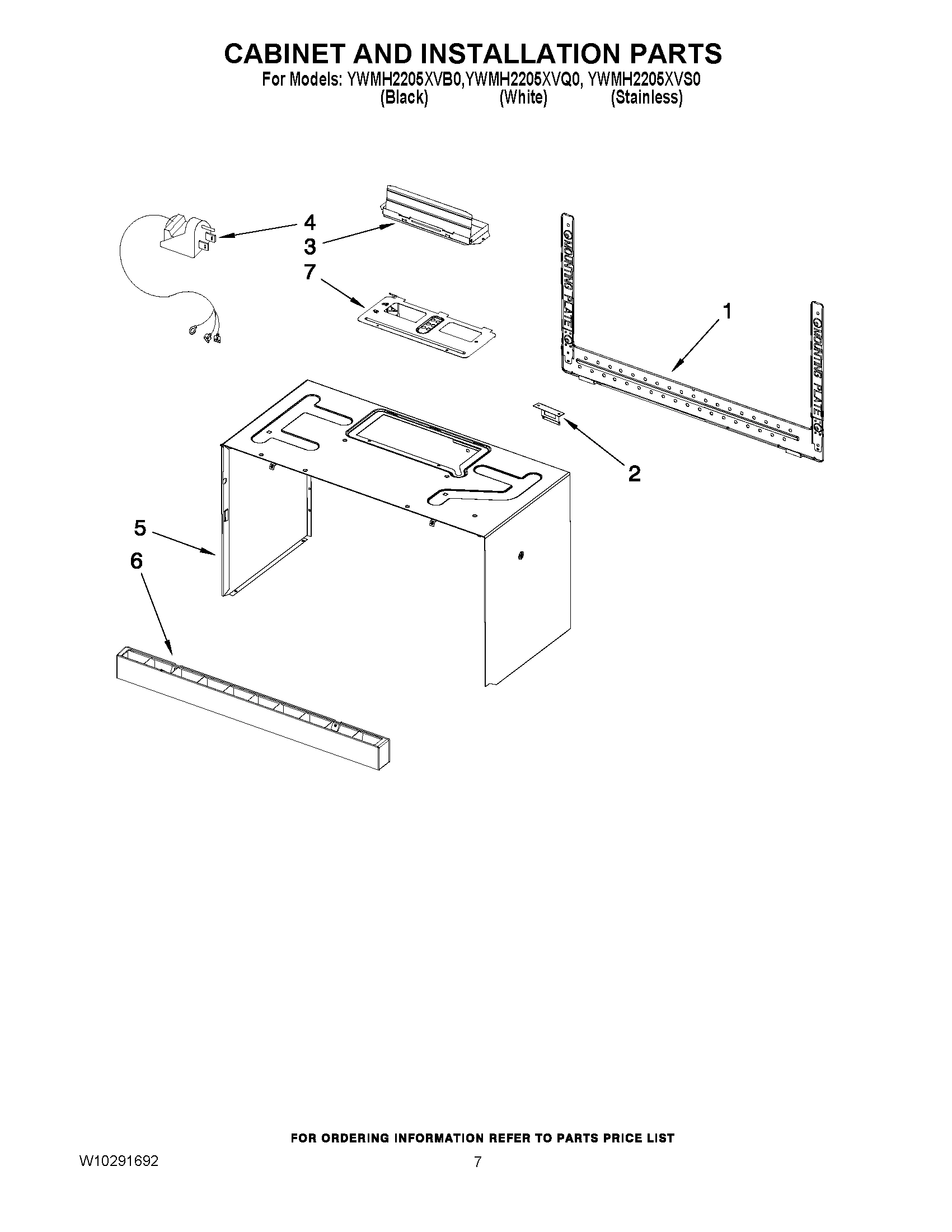 06 - CABINET AND INSTALLATION PARTS