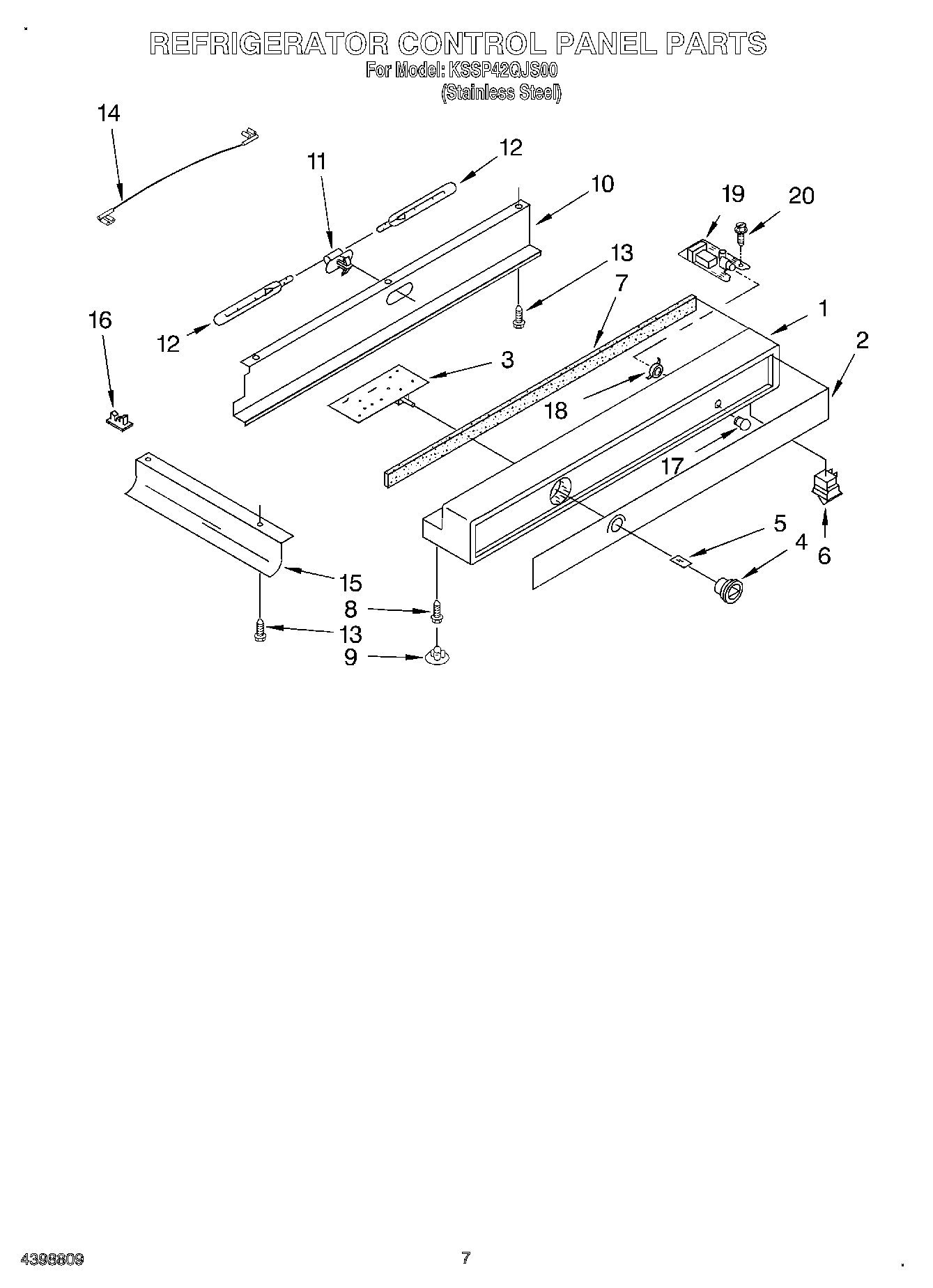 05 - REFRIGERATOR CONTROL PANEL