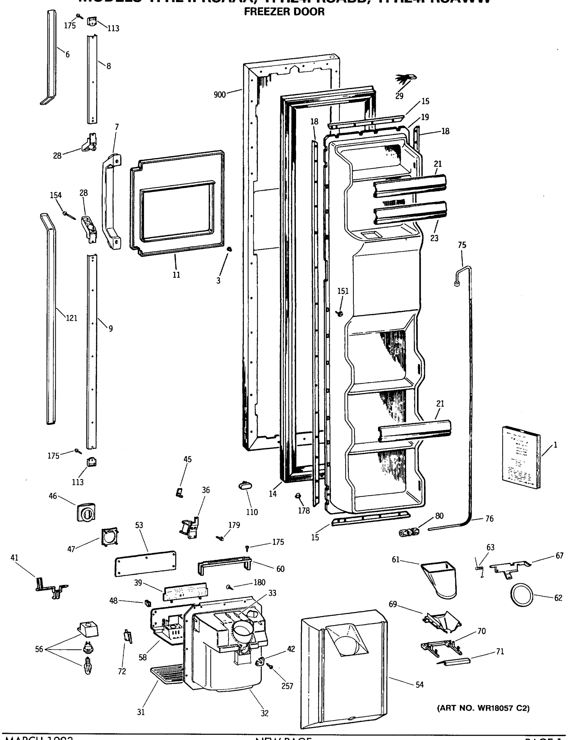 FREEZER DOOR