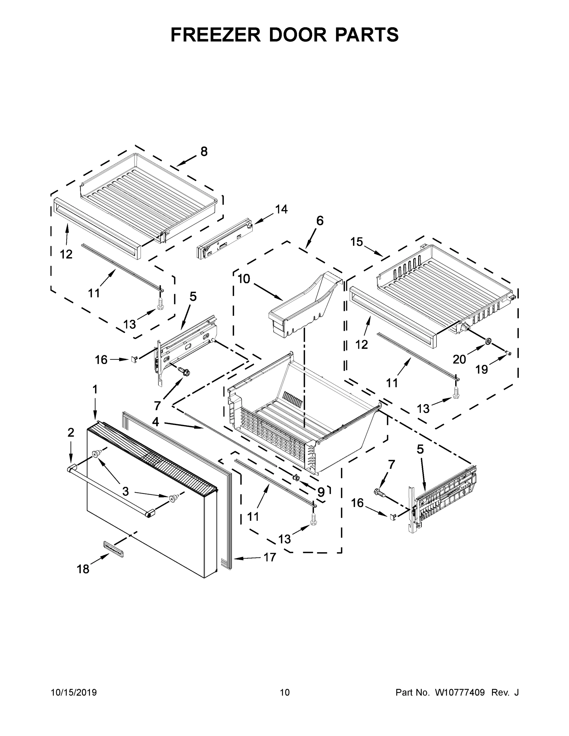06 - FREEZER DOOR PARTS