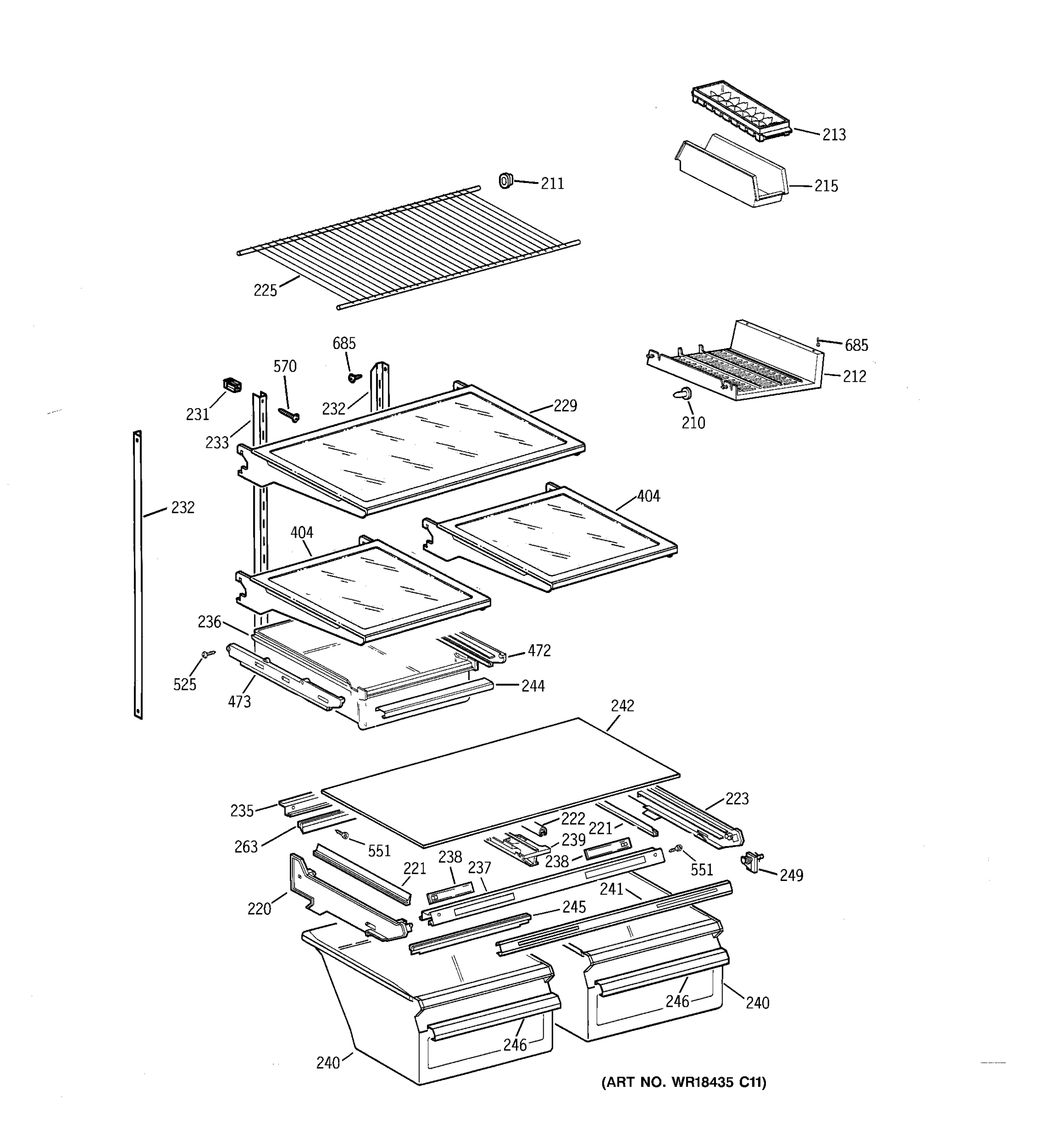 SHELF PARTS