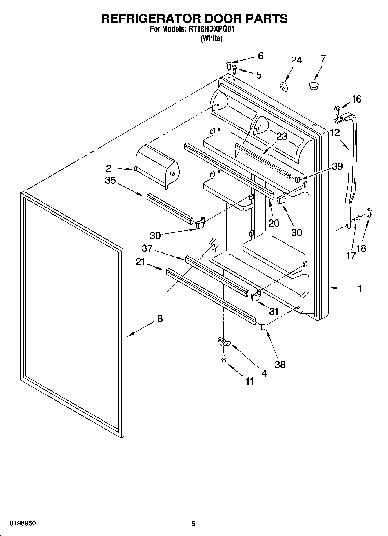 04 - REFRIGERATOR DOOR PARTS