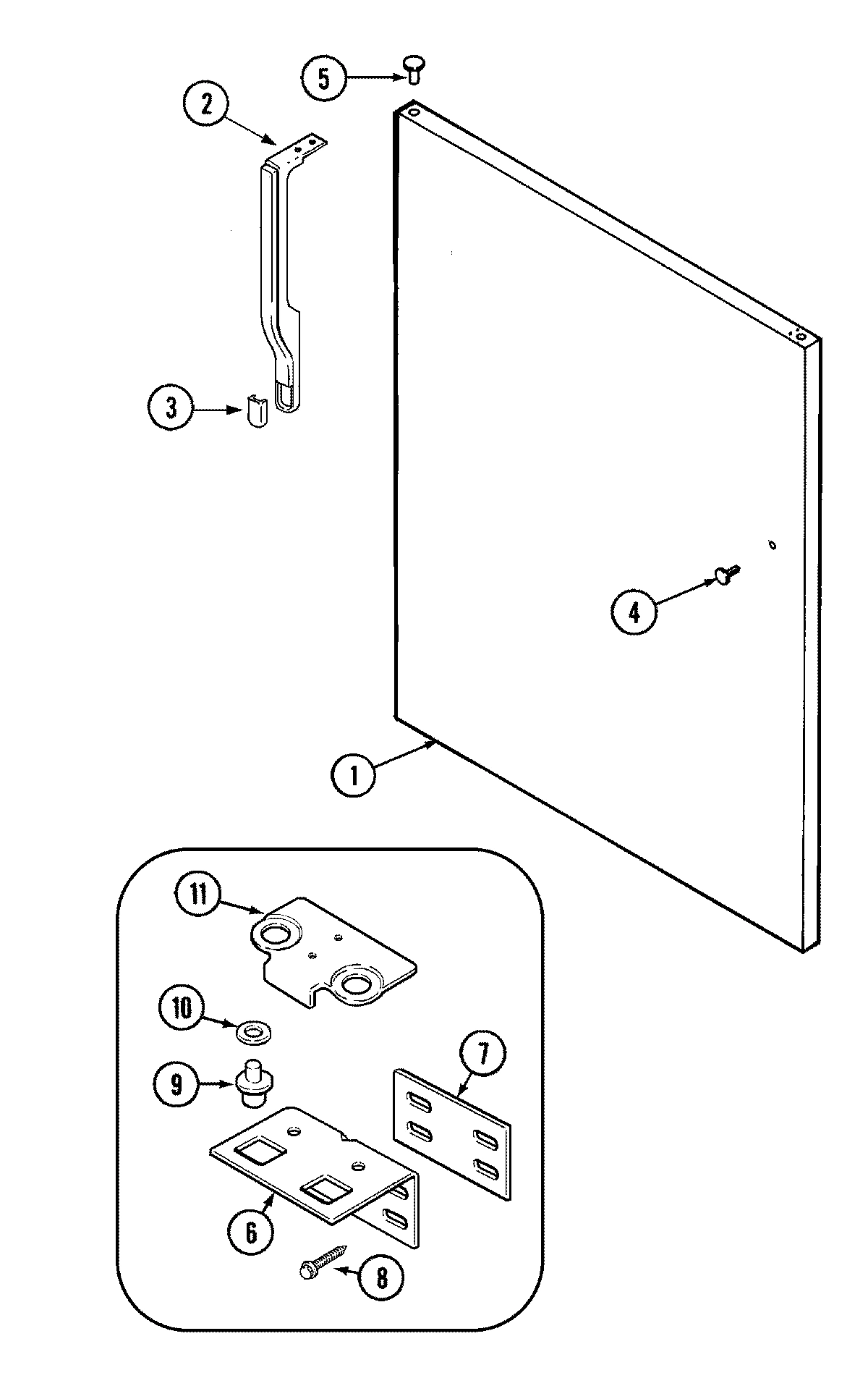10 - FRESH FOOD OUTER DOOR (REV.12)
