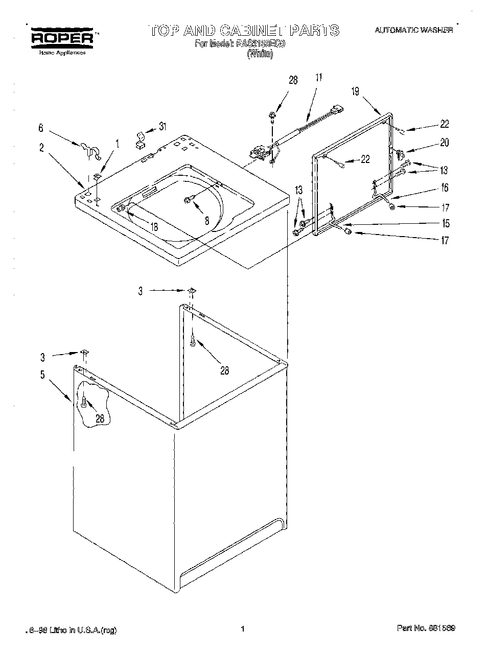 01 - TOP AND CABINET