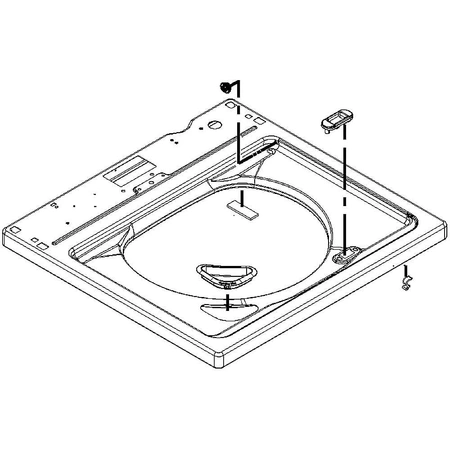 W10608583 Whirlpool Top Assembly