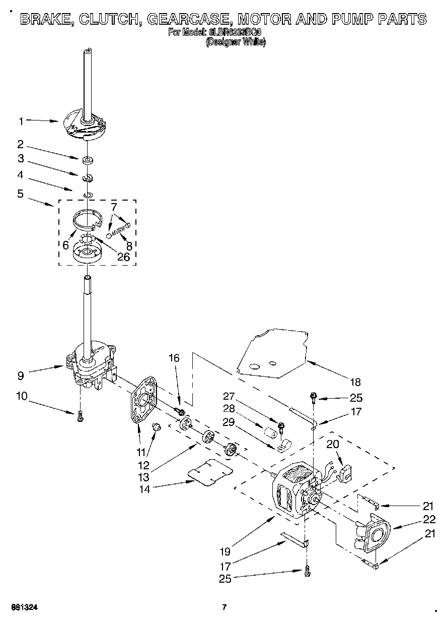 04 - BRAKE, CLUTCH, GEARCASE, MOTOR AND PUMP