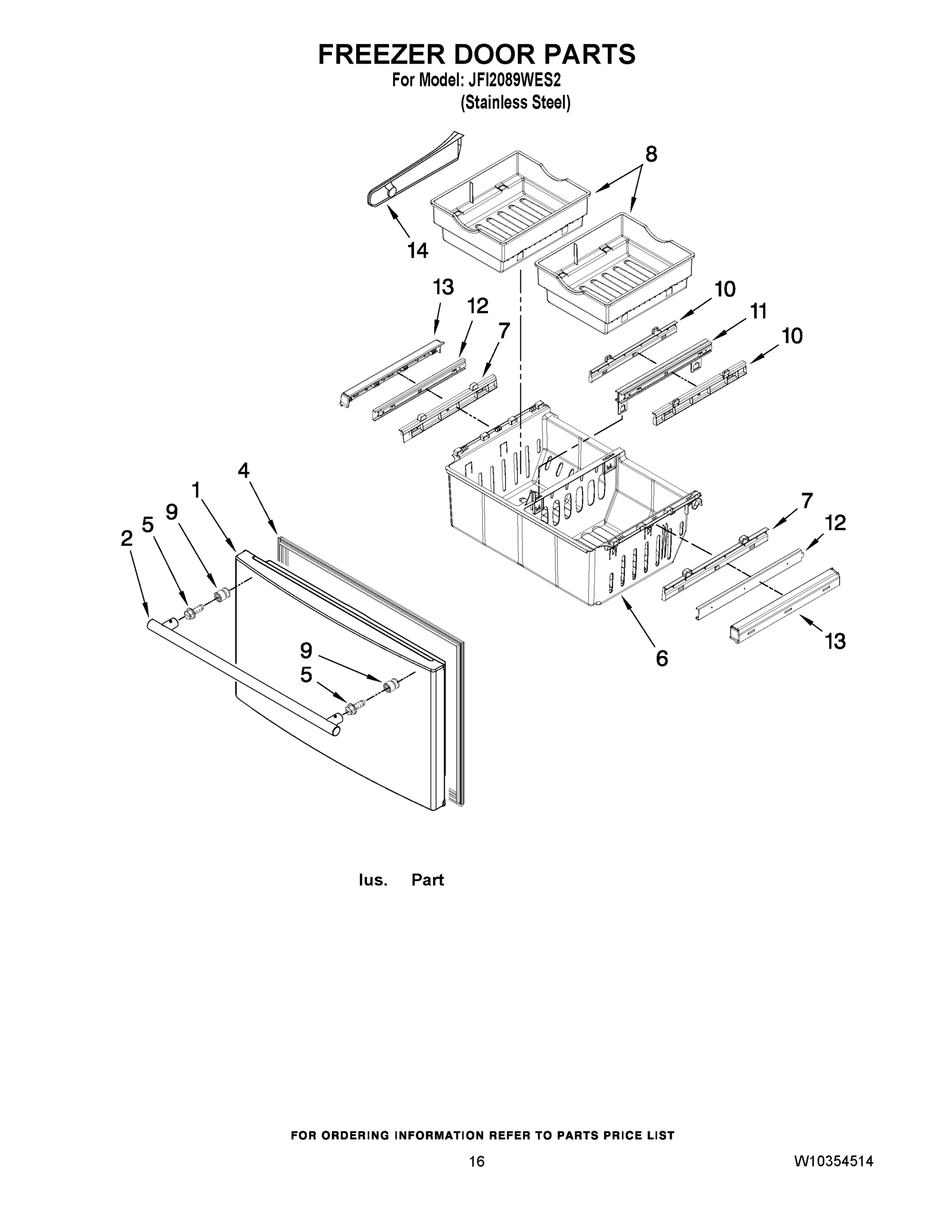 09 - FREEZER DOOR PARTS