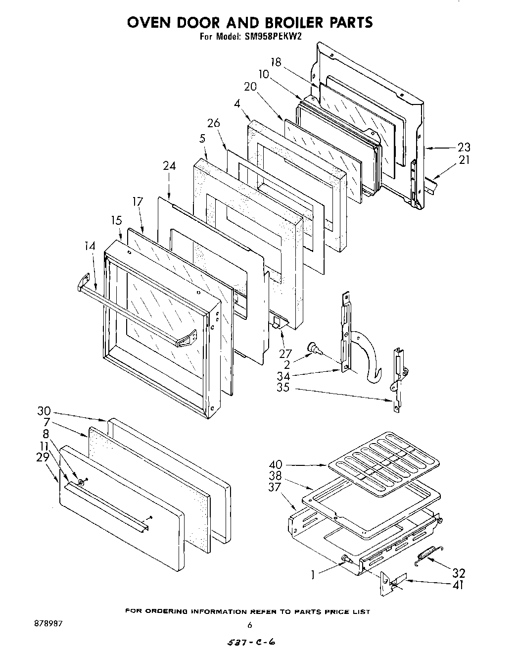 04 - OVEN DOOR AND BROILER
