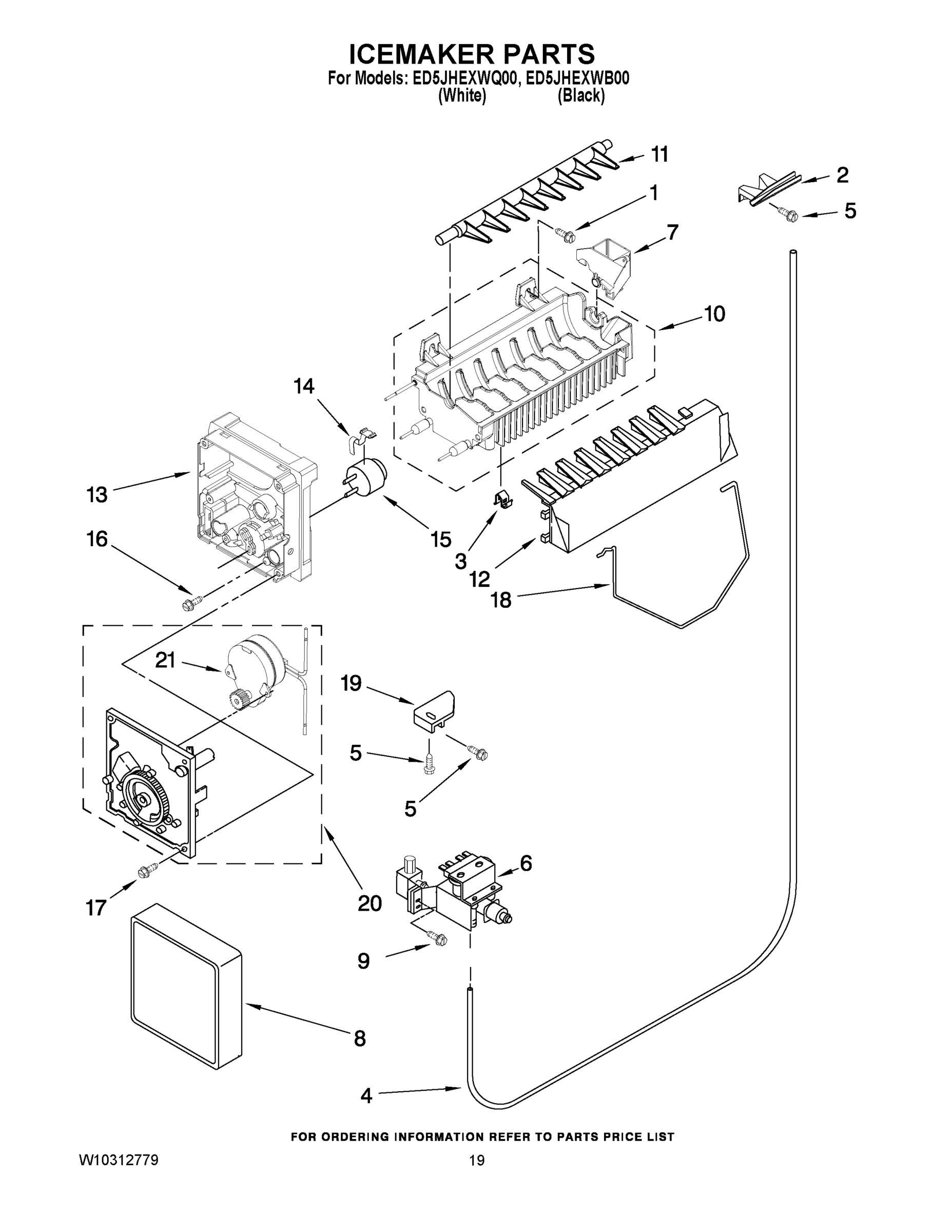 12 - ICEMAKER PARTS