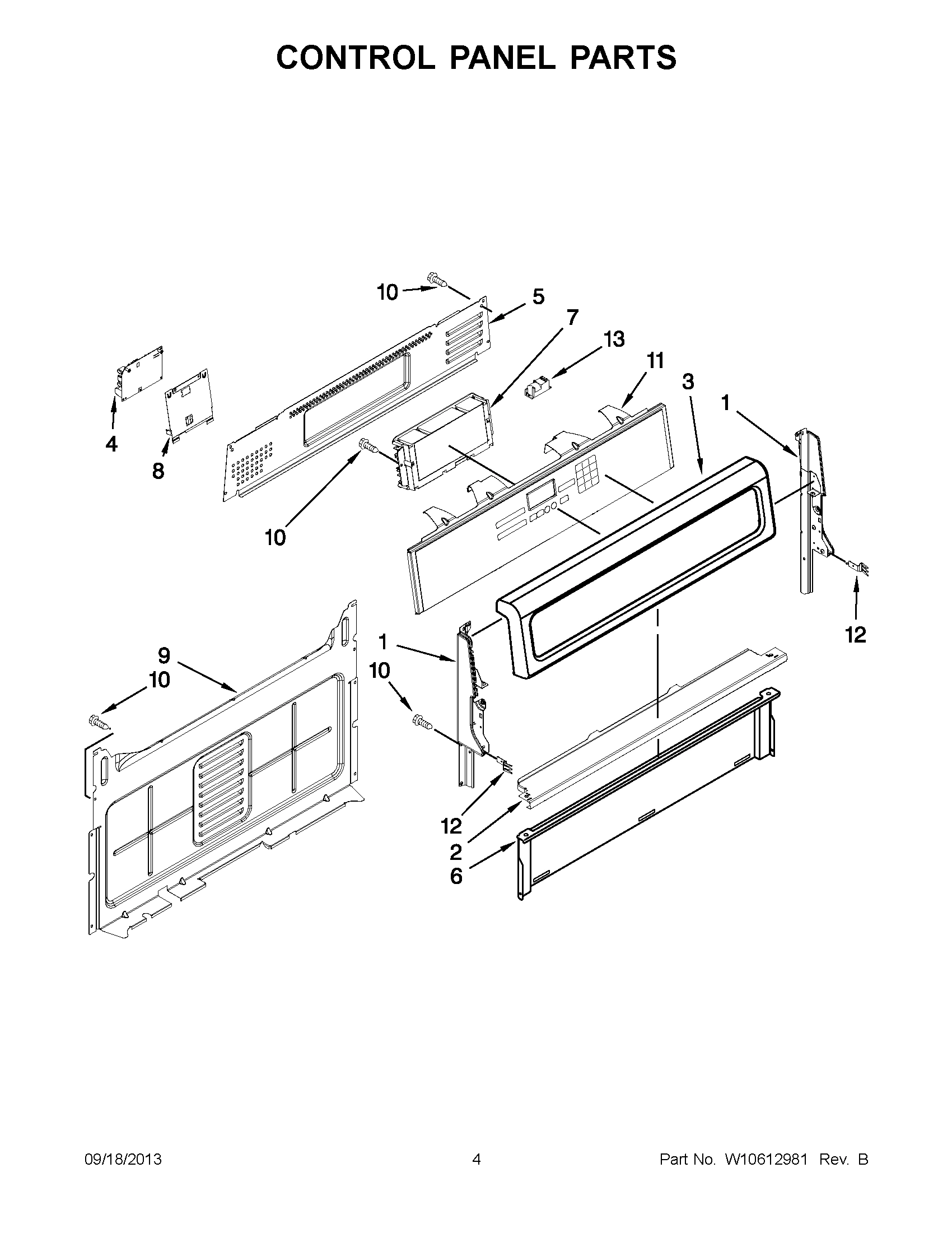 03 - CONTROL PANEL PARTS