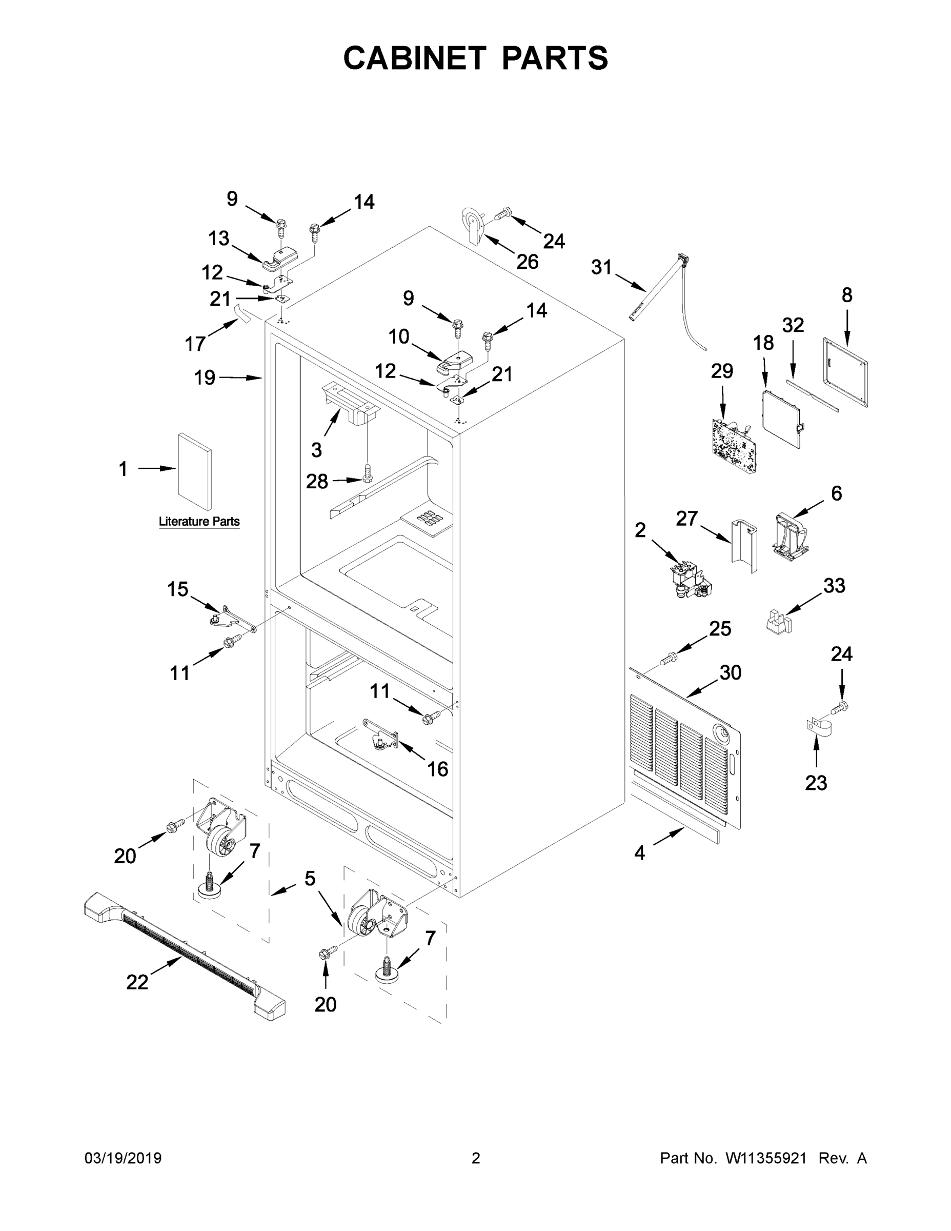 02 - CABINET PARTS