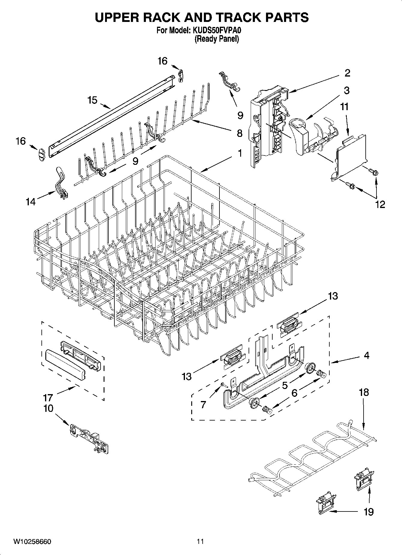 09 - UPPER RACK AND TRACK PARTS