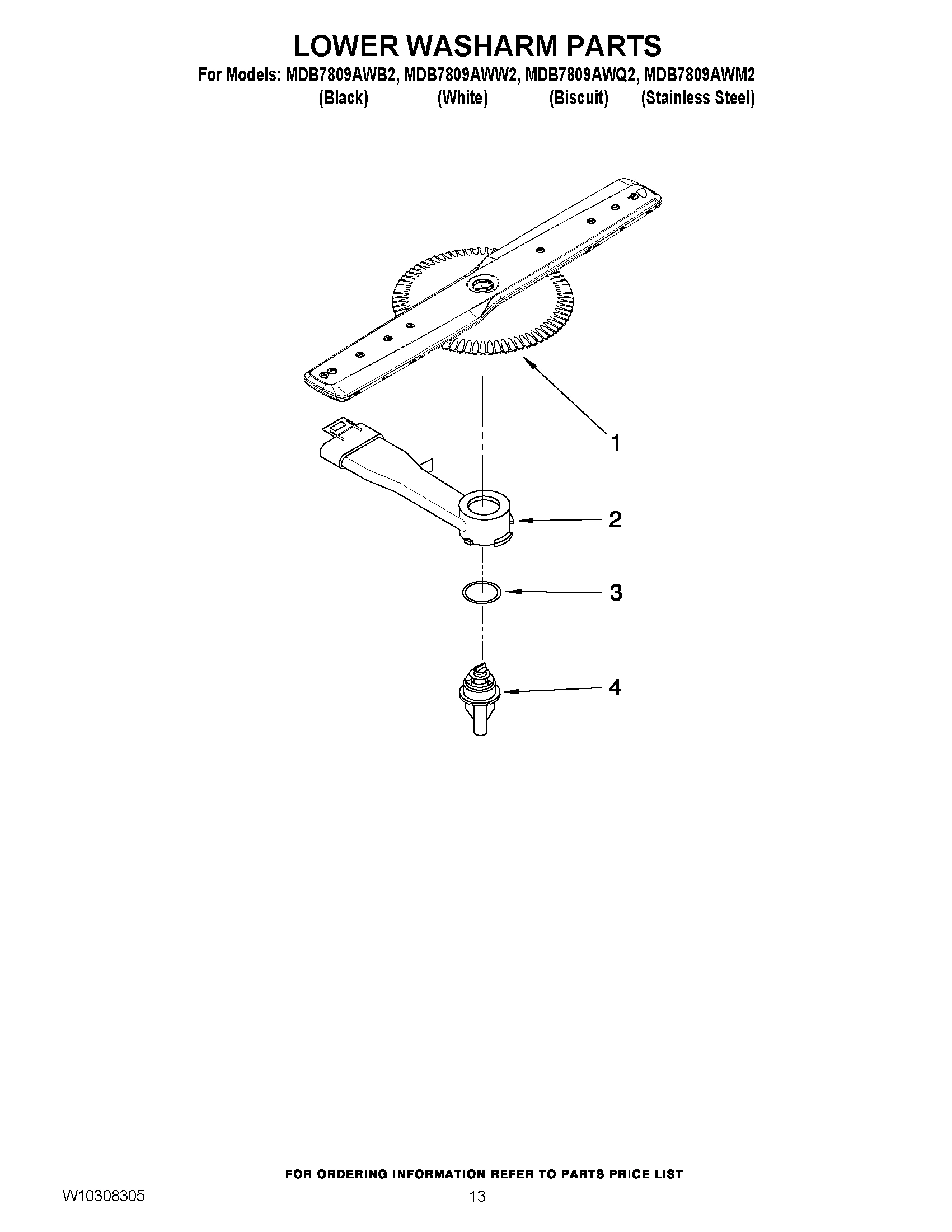 11 - LOWER WASHARM PARTS
