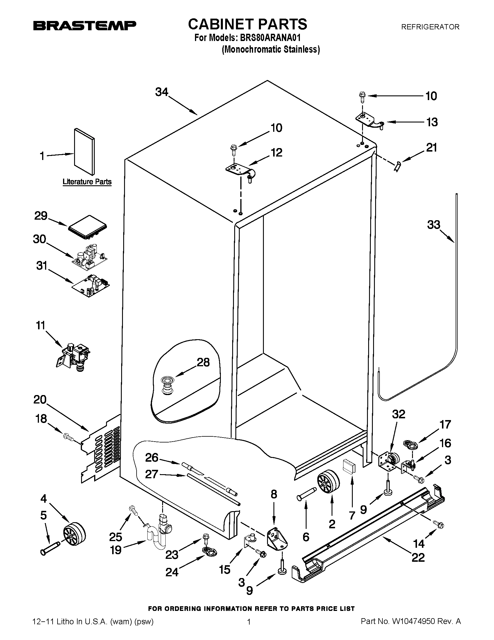 01 - CABINET PARTS