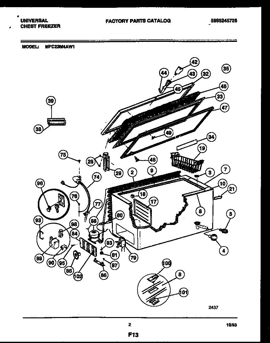 02 - CHEST FREEZER PARTS
