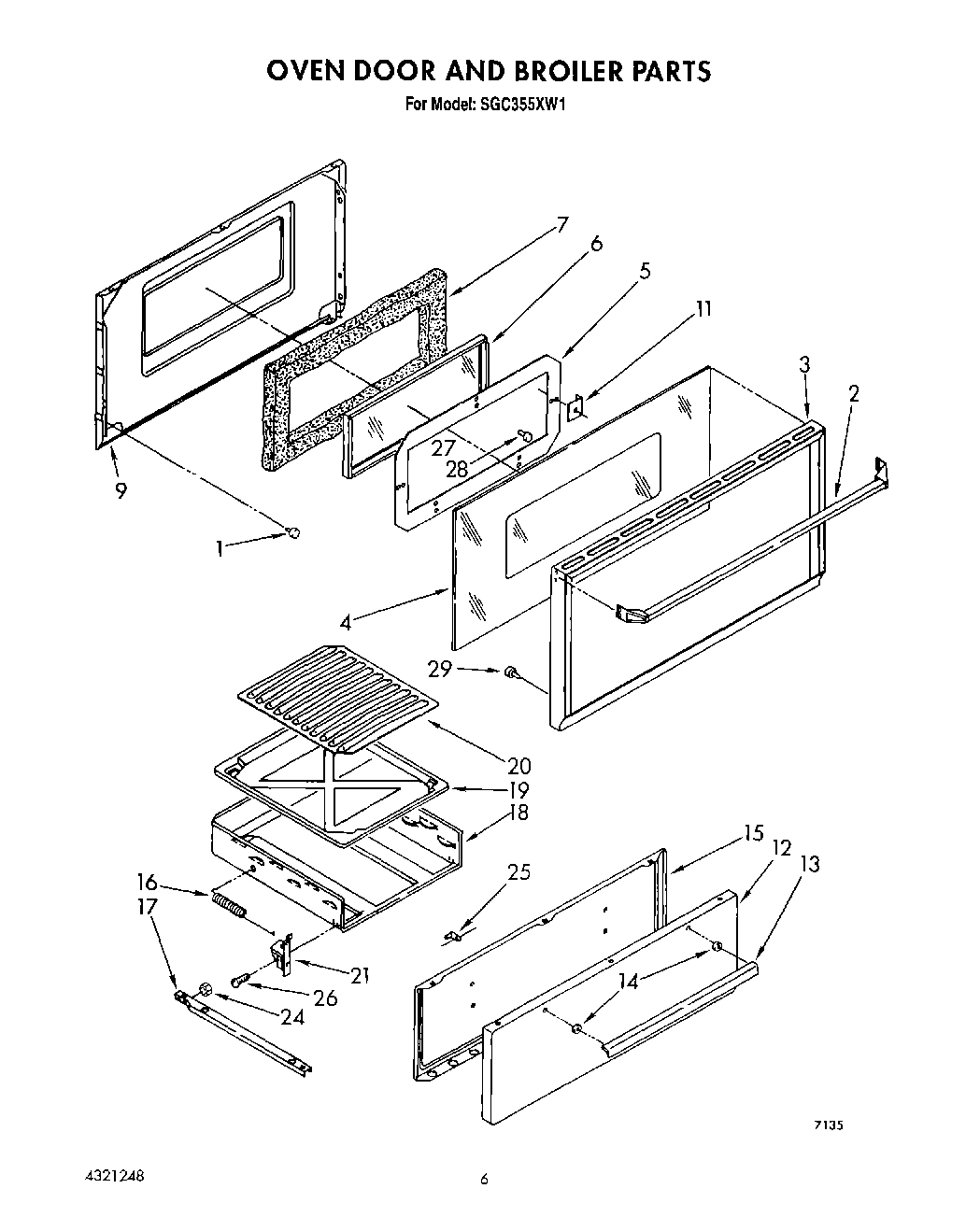 05 - OVEN DOOR AND BROILER