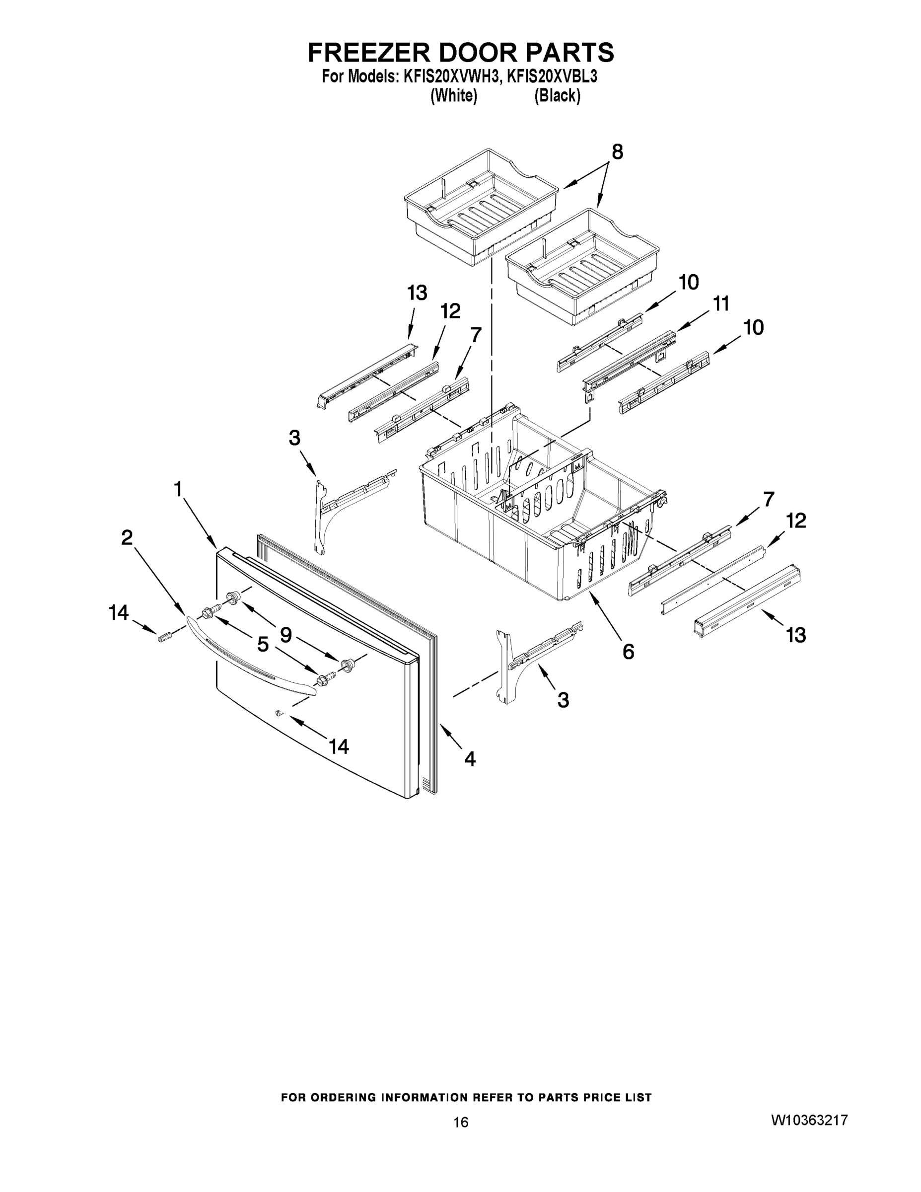 09 - FREEZER DOOR PARTS