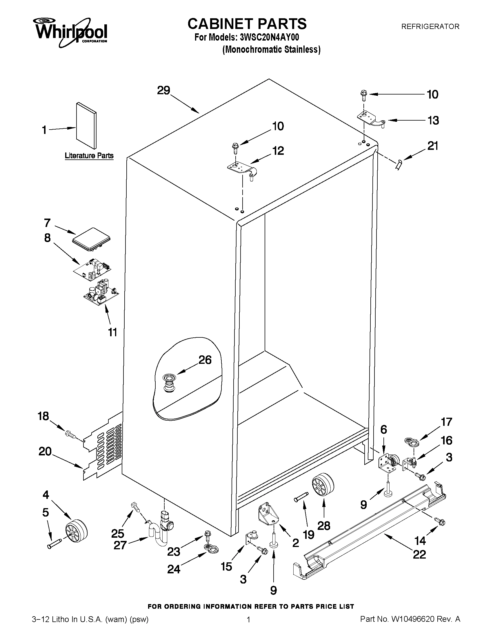 01 - CABINET PARTS