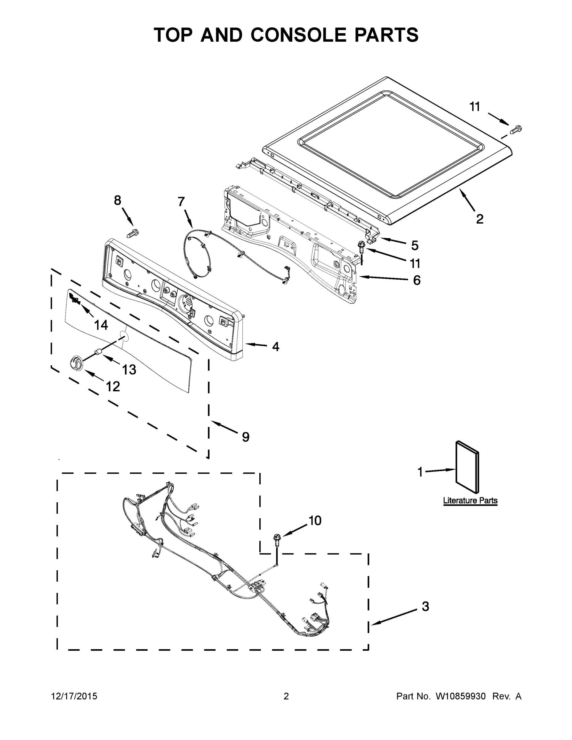 02 - TOP AND CONSOLE PARTS