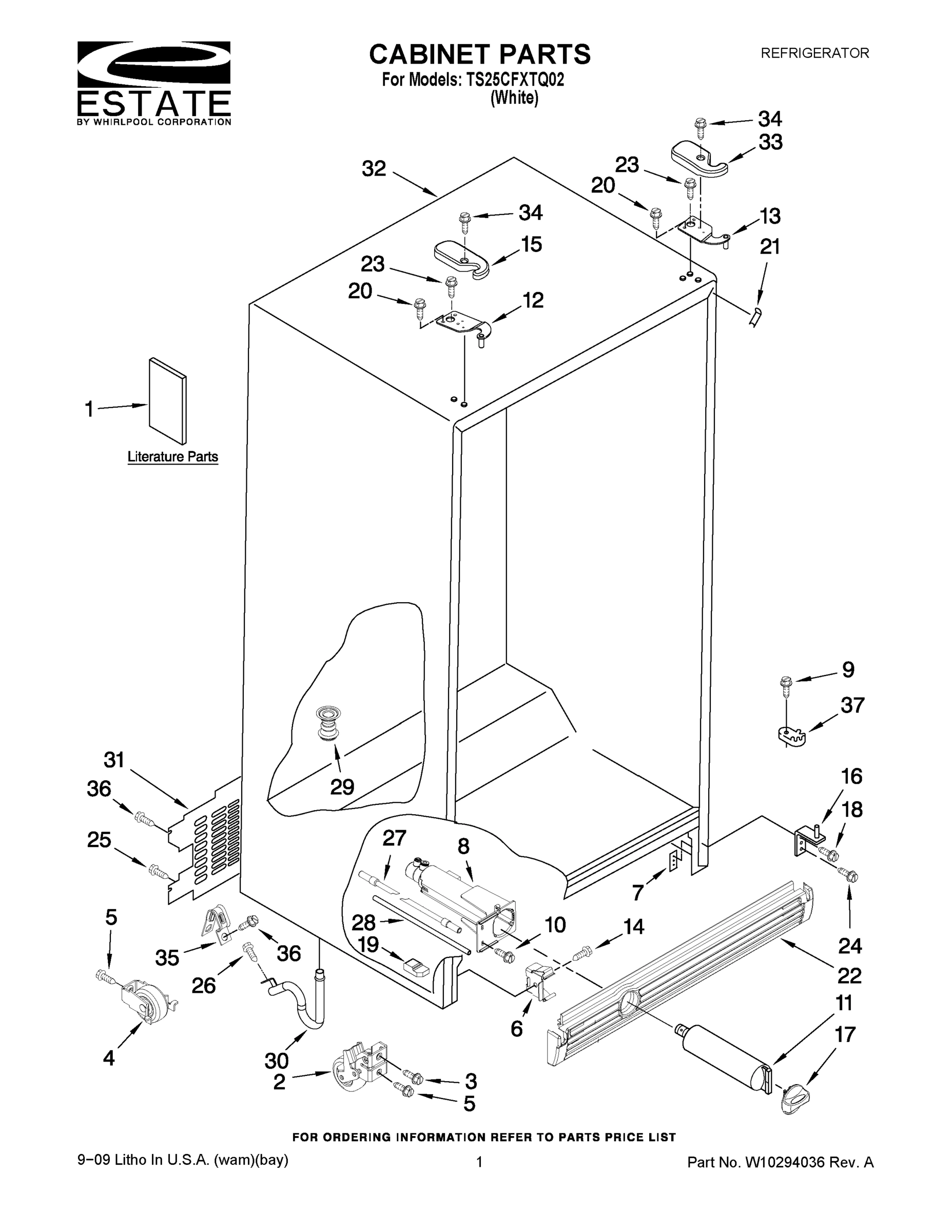 01 - CABINET PARTS