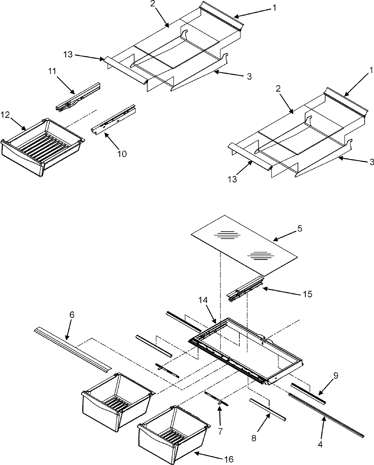 10 - REFRIGERATOR SHELVING