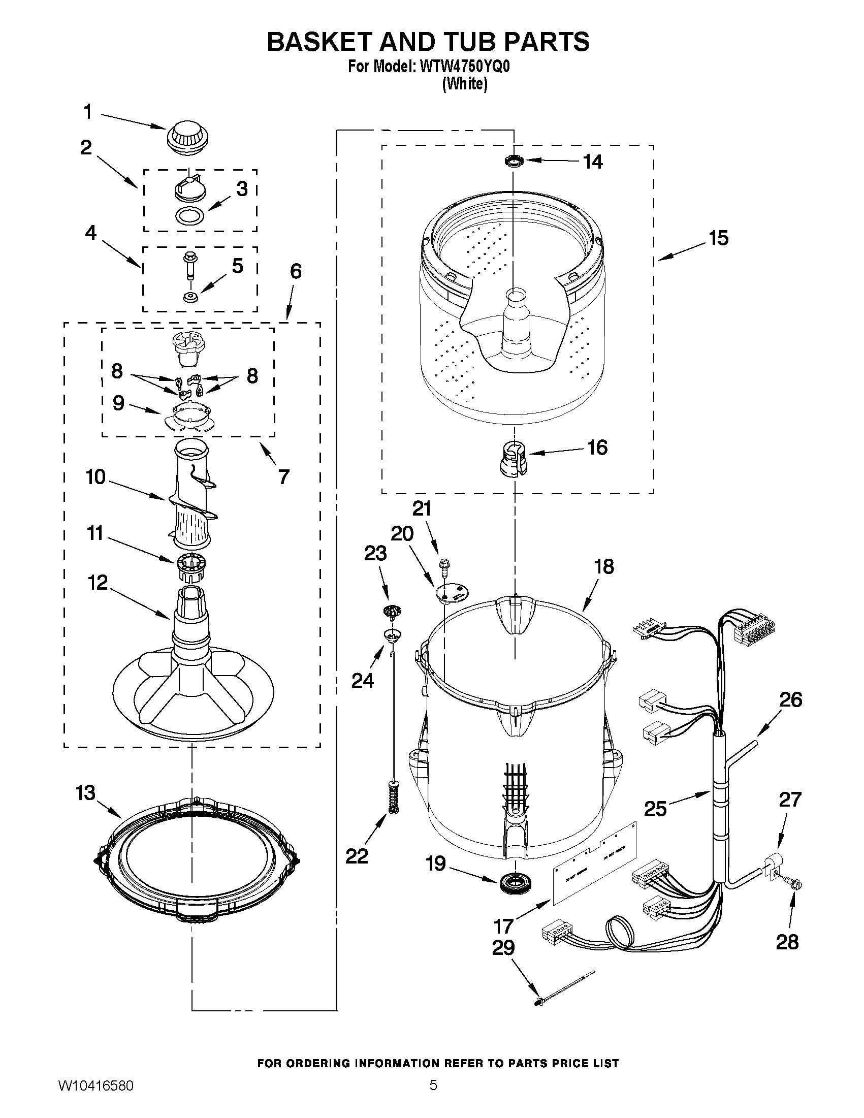 03 - BASKET AND TUB PARTS