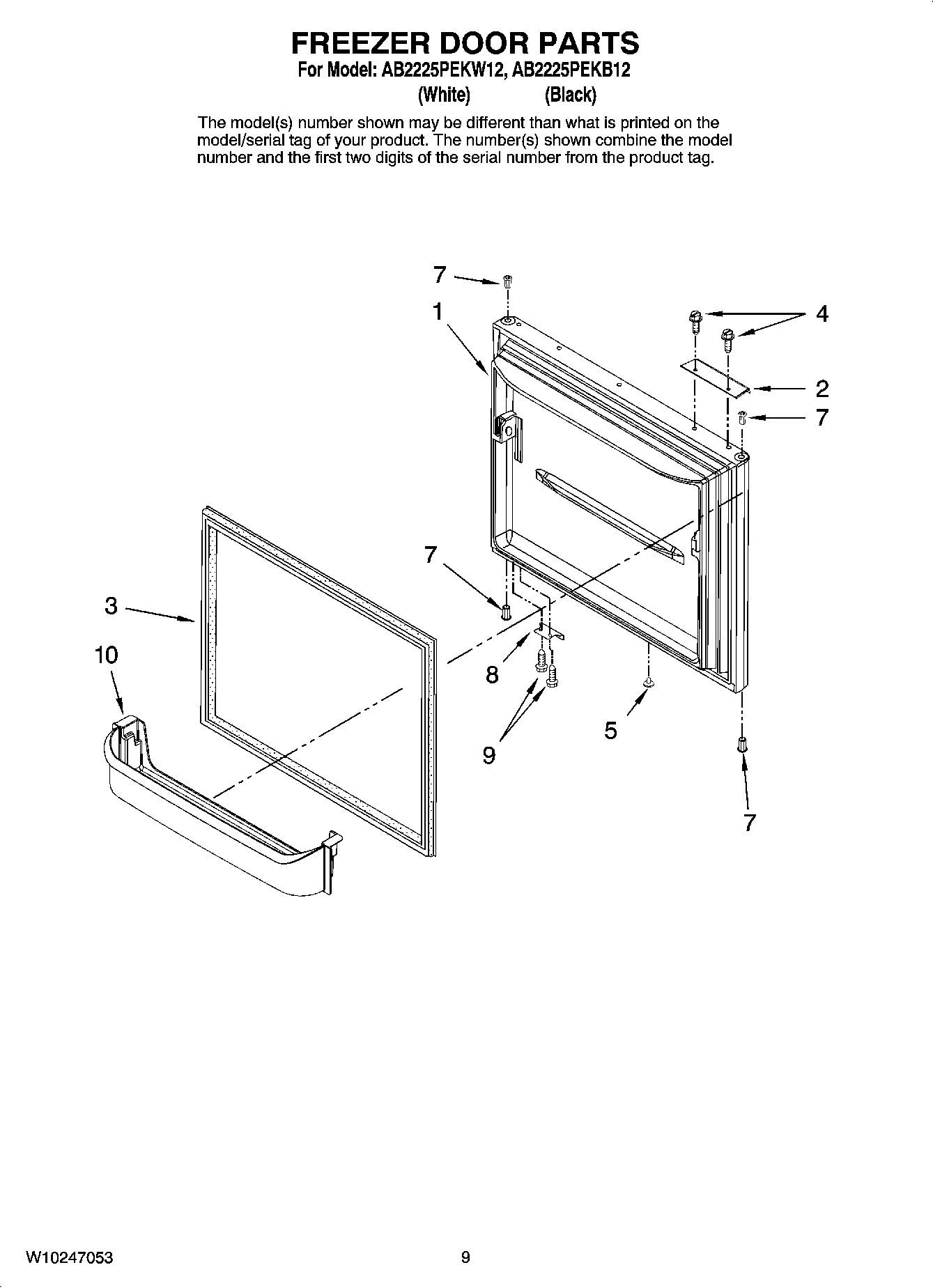 05 - FREEZER DOOR PARTS