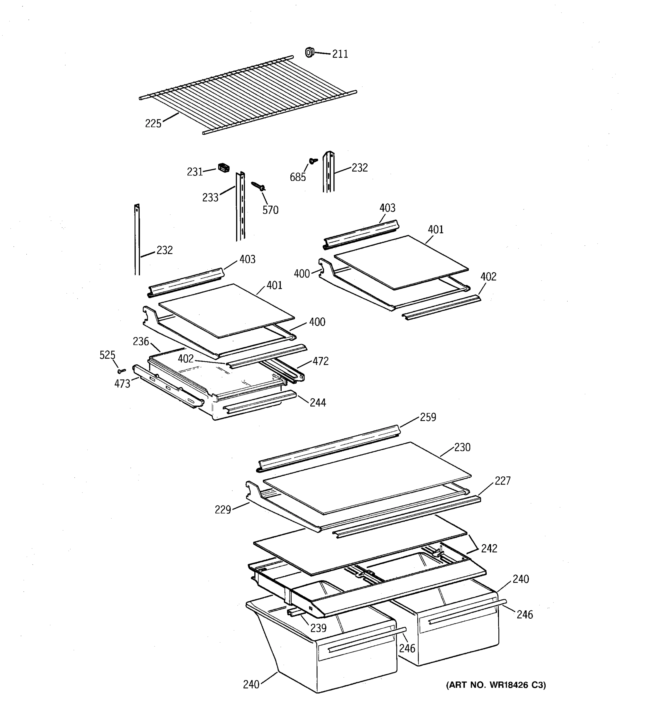SHELF PARTS