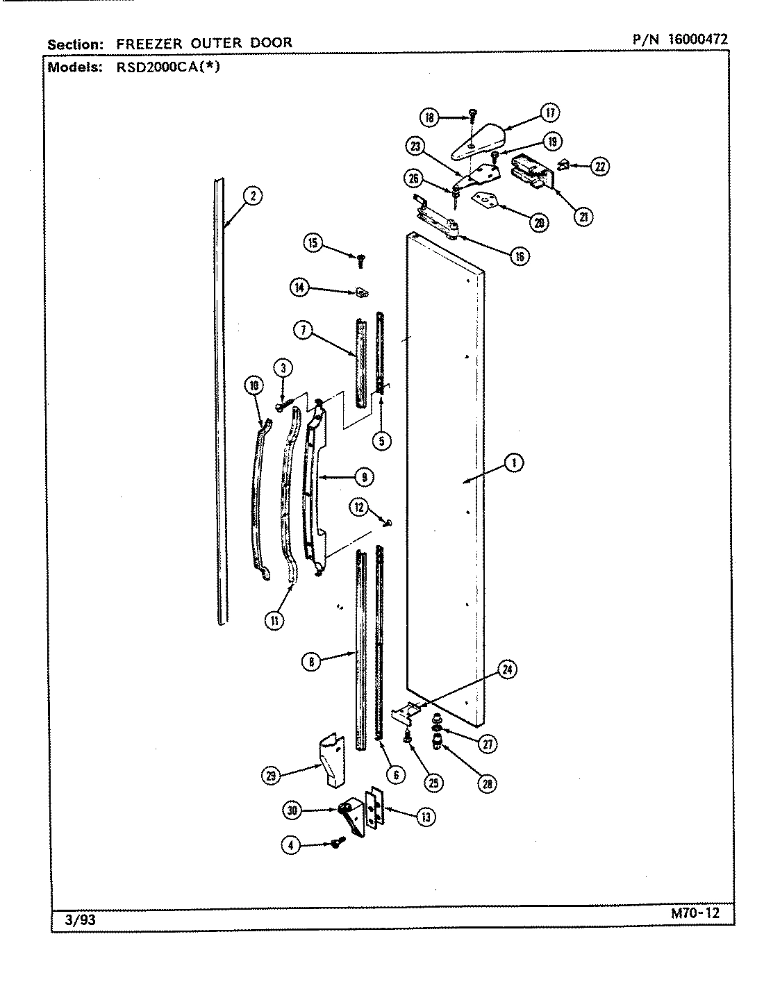 03 - FREEZER OUTER DOOR