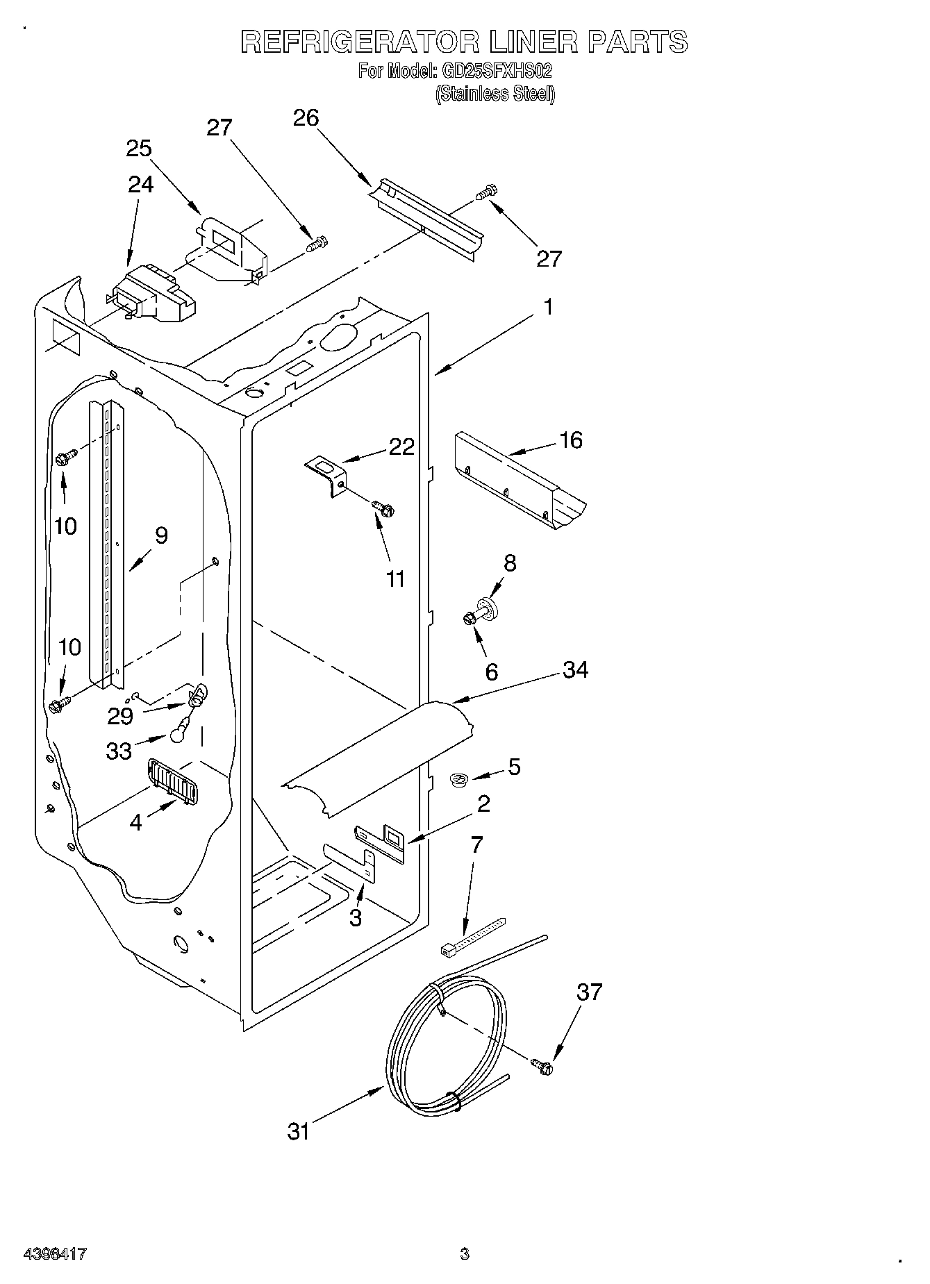 02 - REFRIGERATOR LINER
