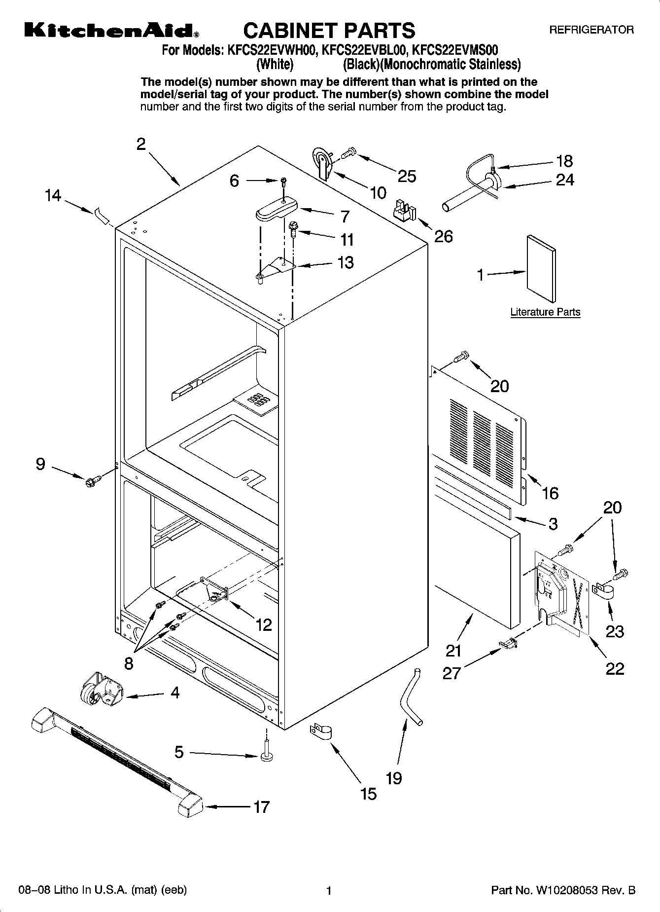 01 - CABINET PARTS