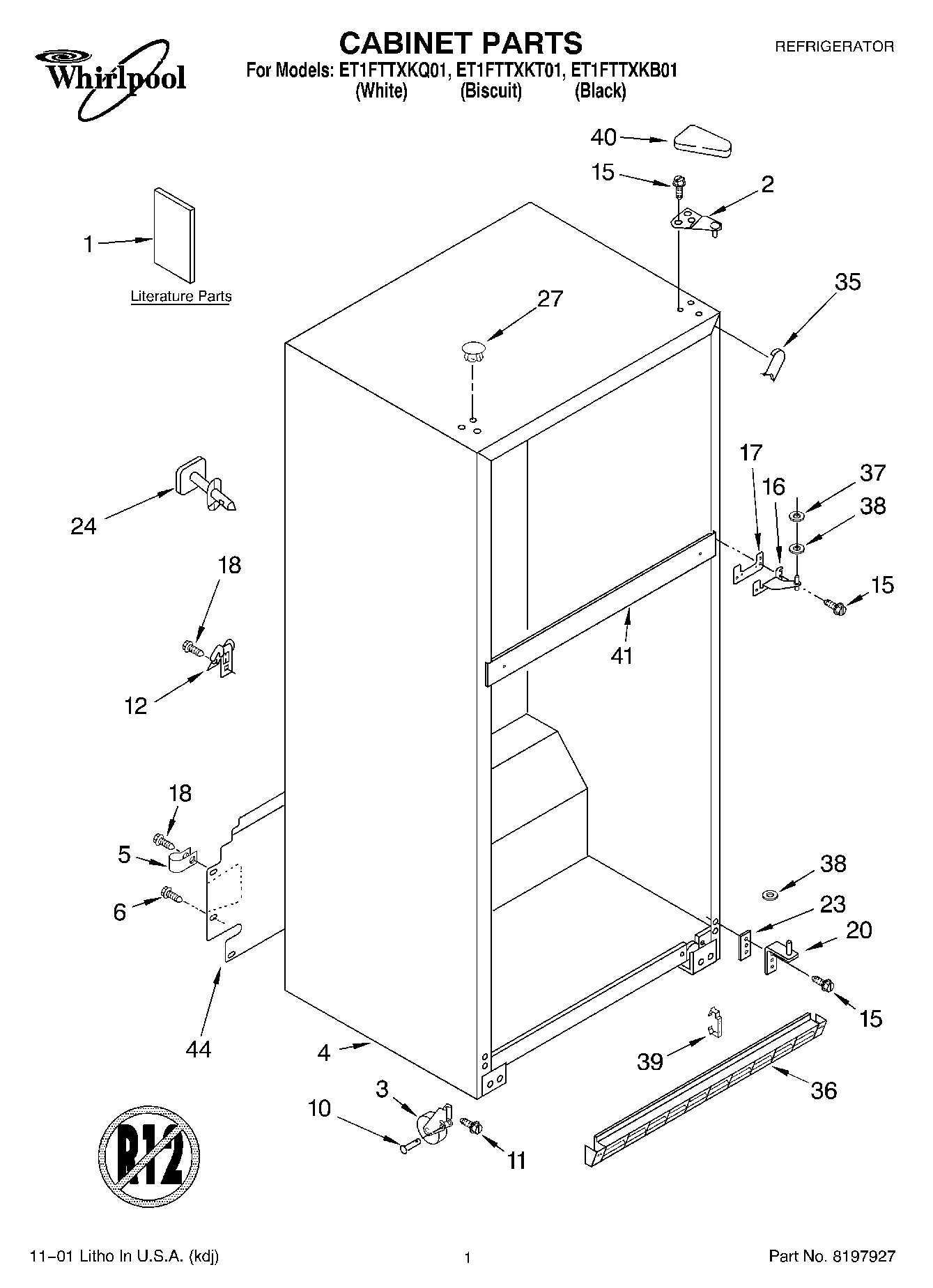 01 - CABINET, LITERATURE