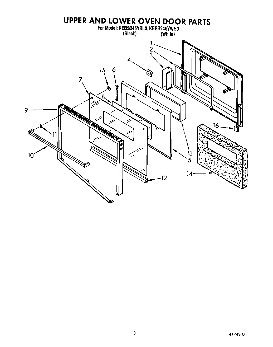 02 - UPPER AND LOWER OVEN DOOR