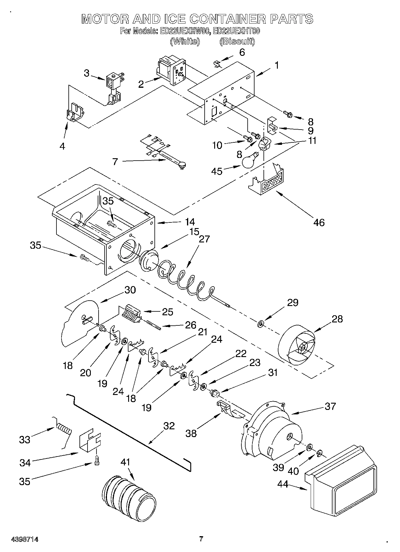05 - MOTOR AND ICE CONTAINER
