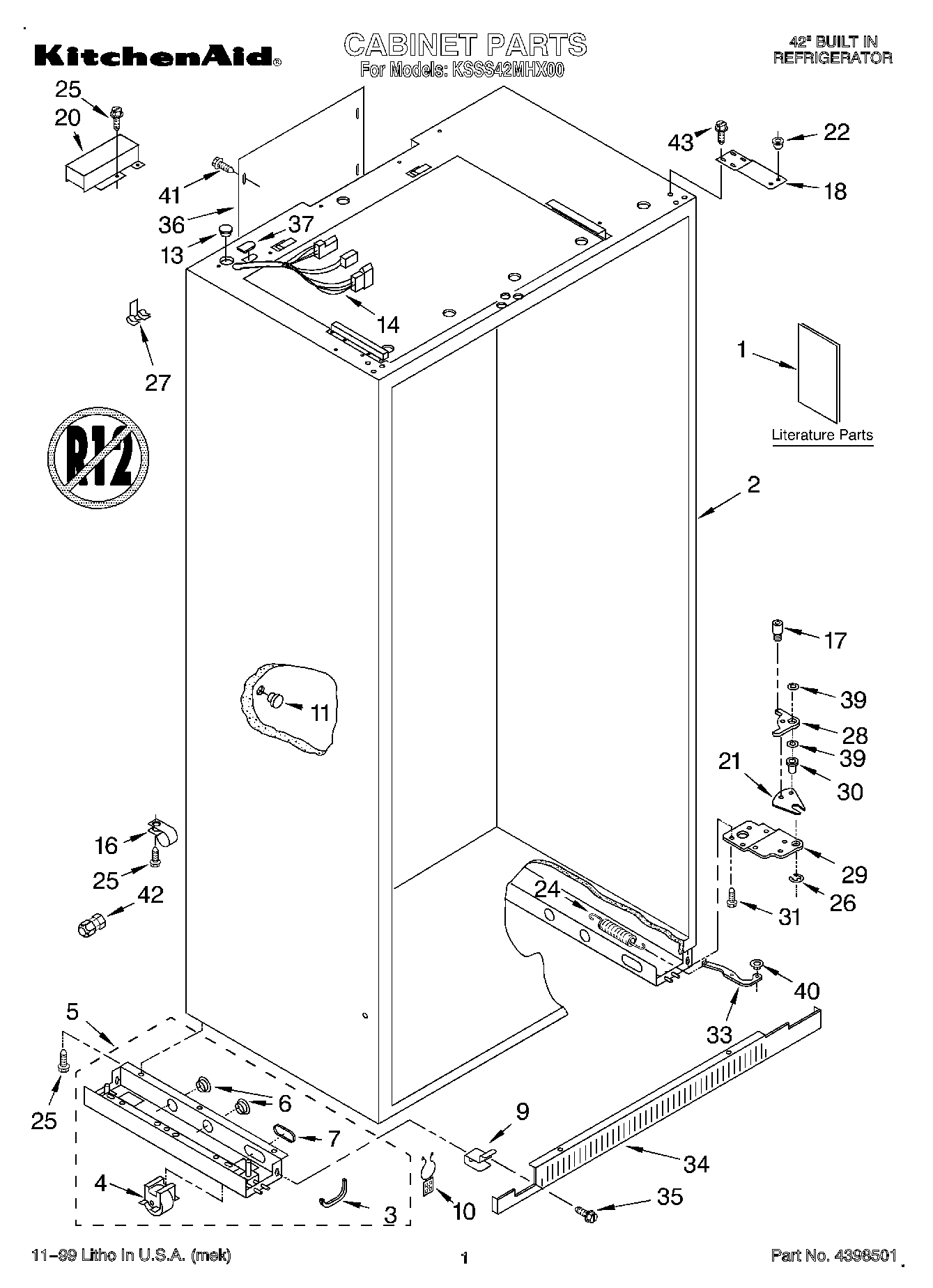 01 - CABINET, LITERATURE