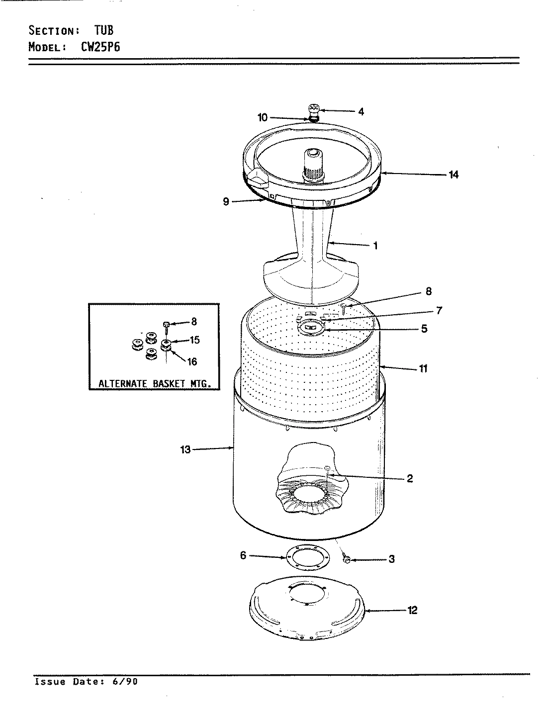 13 - TUB PARTS (REV. E)
