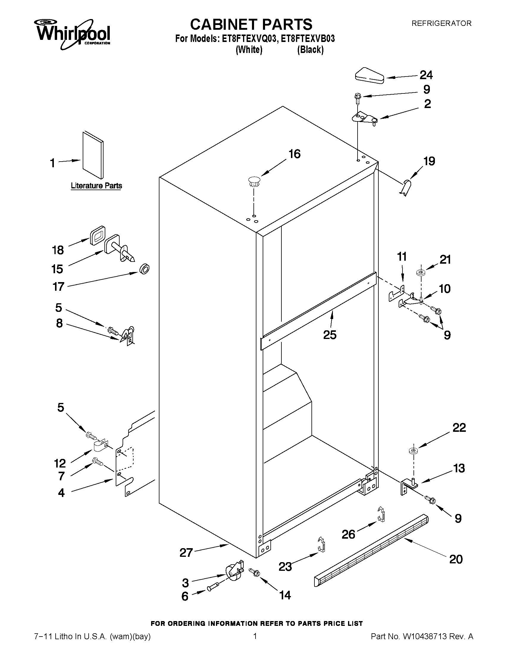 01 - CABINET PARTS