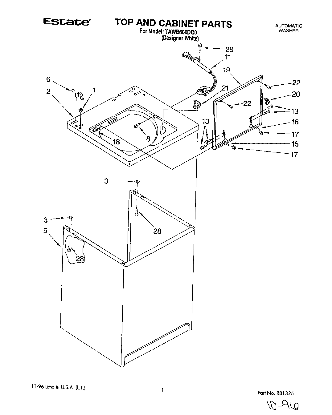 01 - TOP AND CABINET