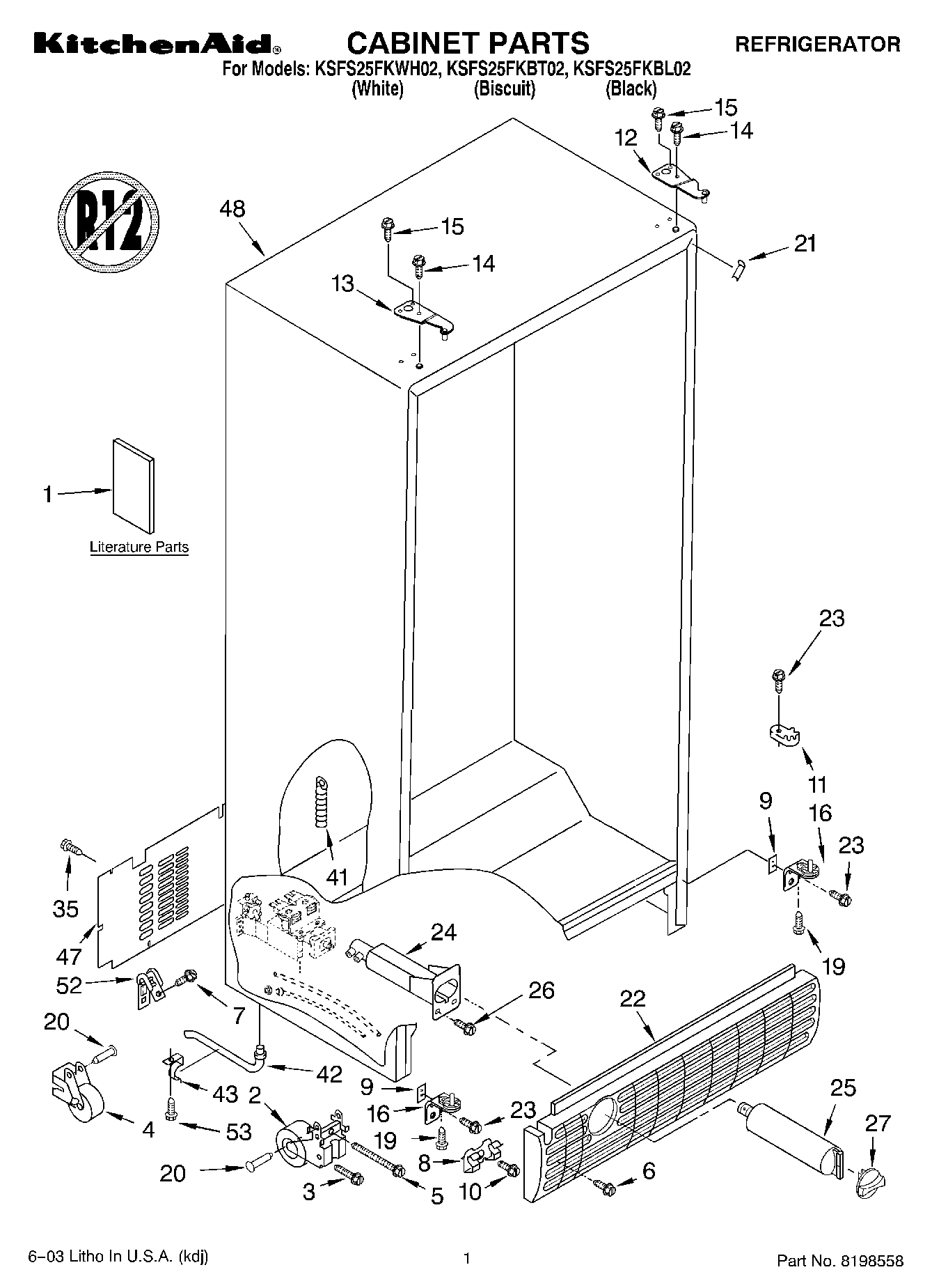 01 - CABINET PARTS