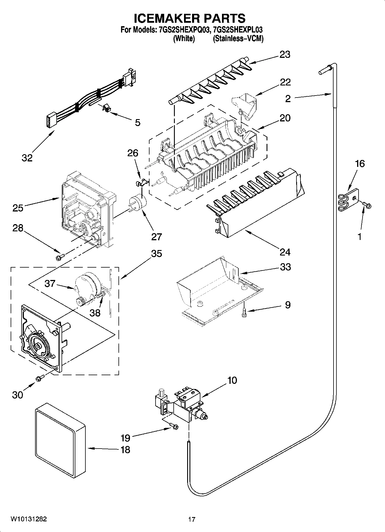 10 - ICEMAKER PARTS