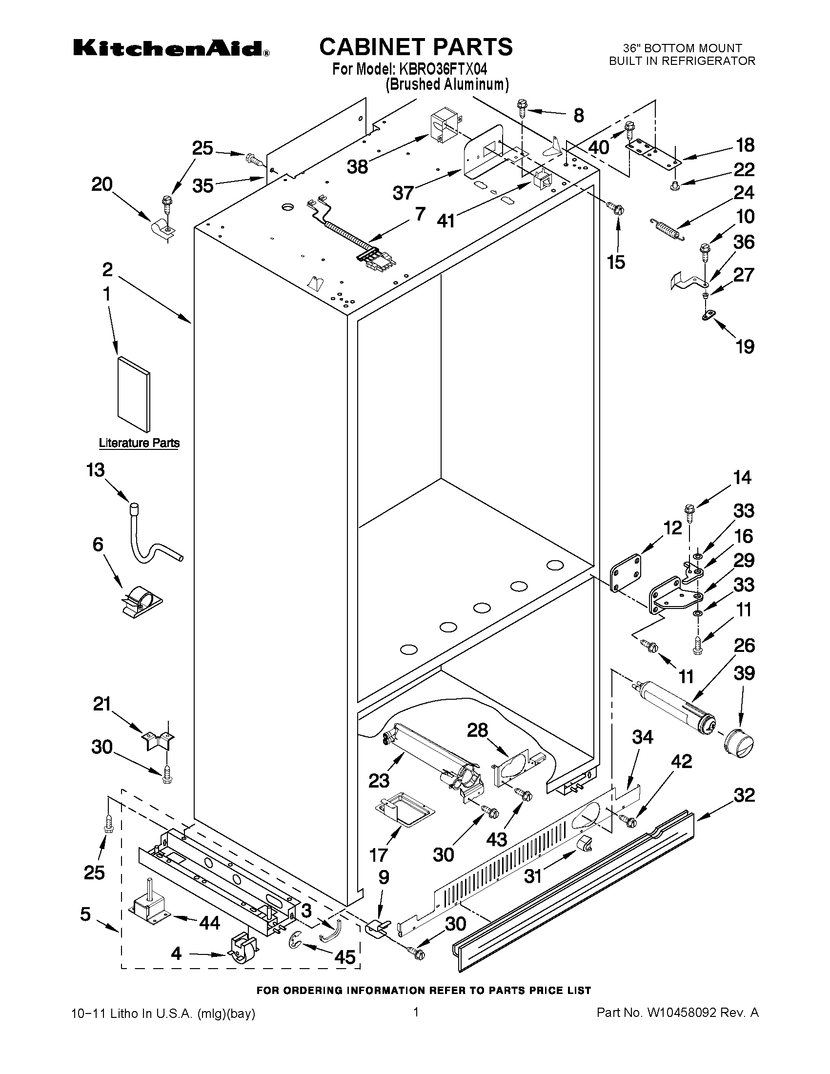 01 - CABINET PARTS