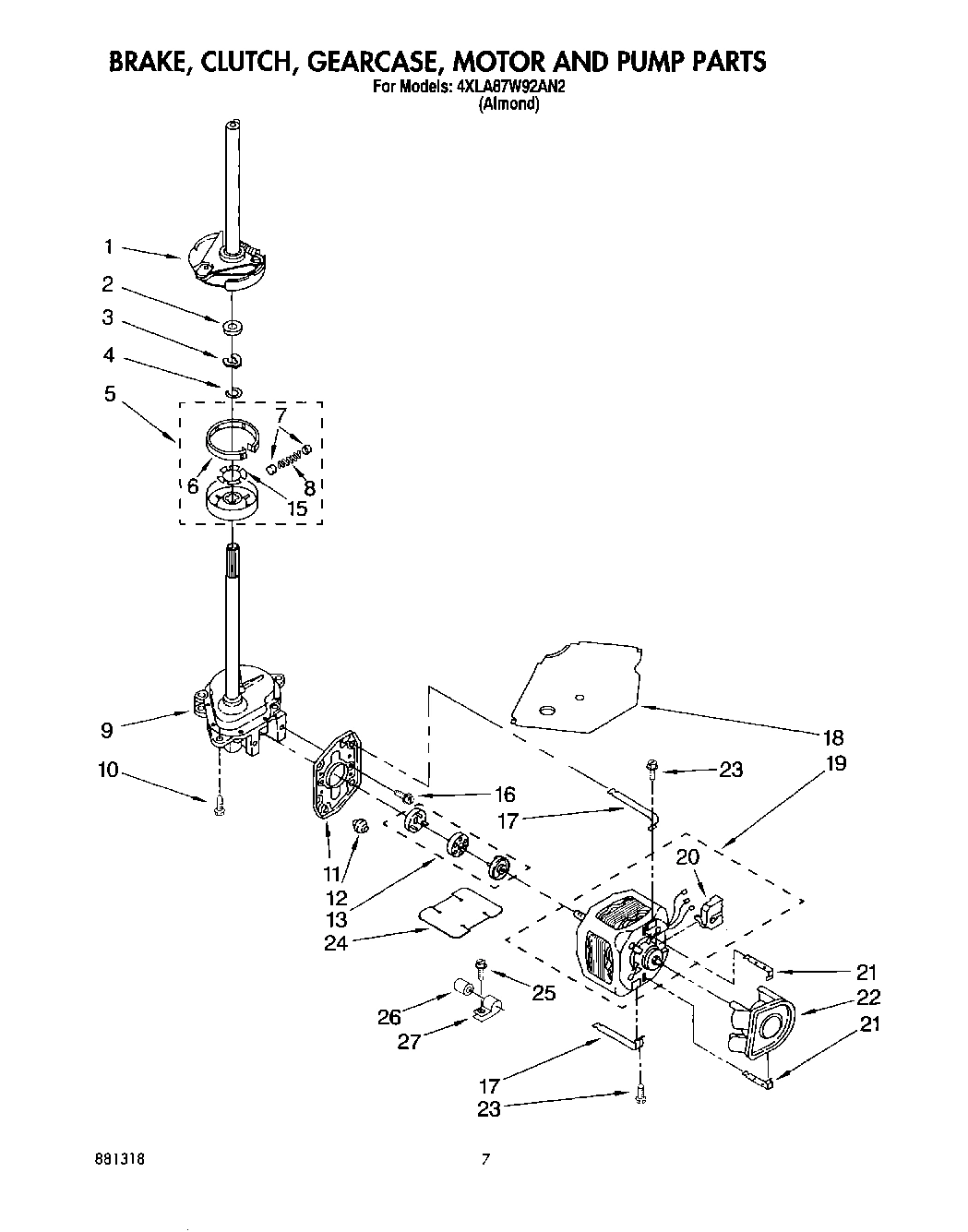 04 - BRAKE, CLUTCH, GEARCASE, MOTOR AND PUMP